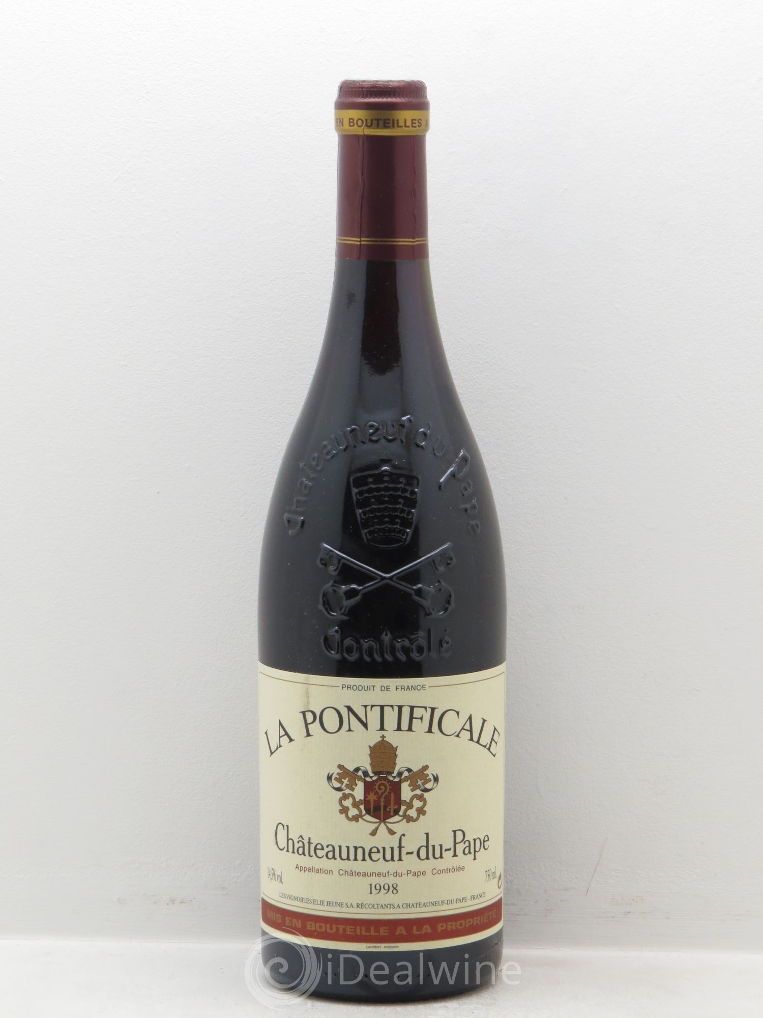 Châteauneuf-du-Pape la Pontificale les Vignobles Elie Jeune 1998 - Posten von 12 Flaschen - 0
