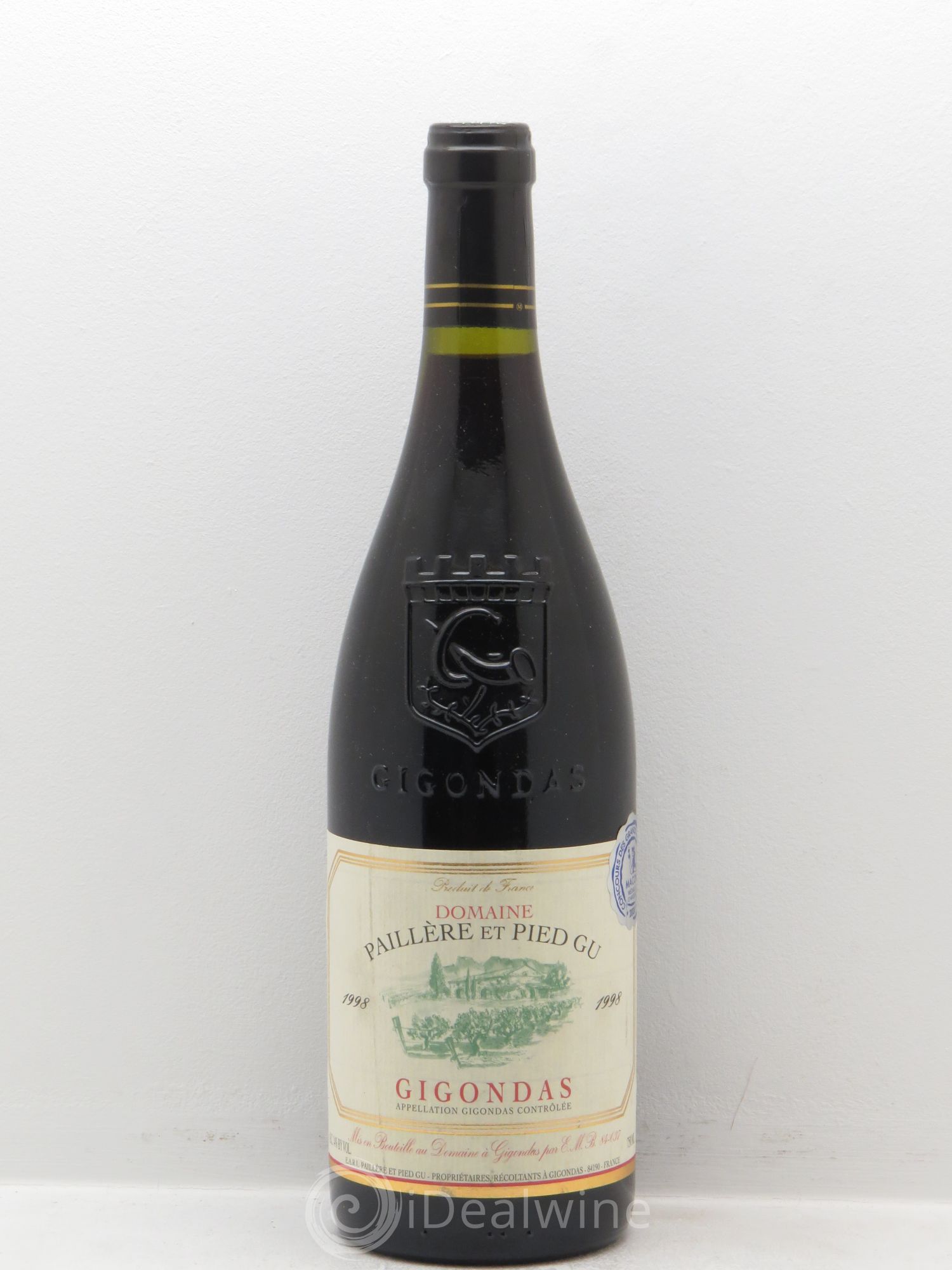 Gigondas Domaine Paillière et Pied Gu 1998 - Posten von 6 Flaschen - 0