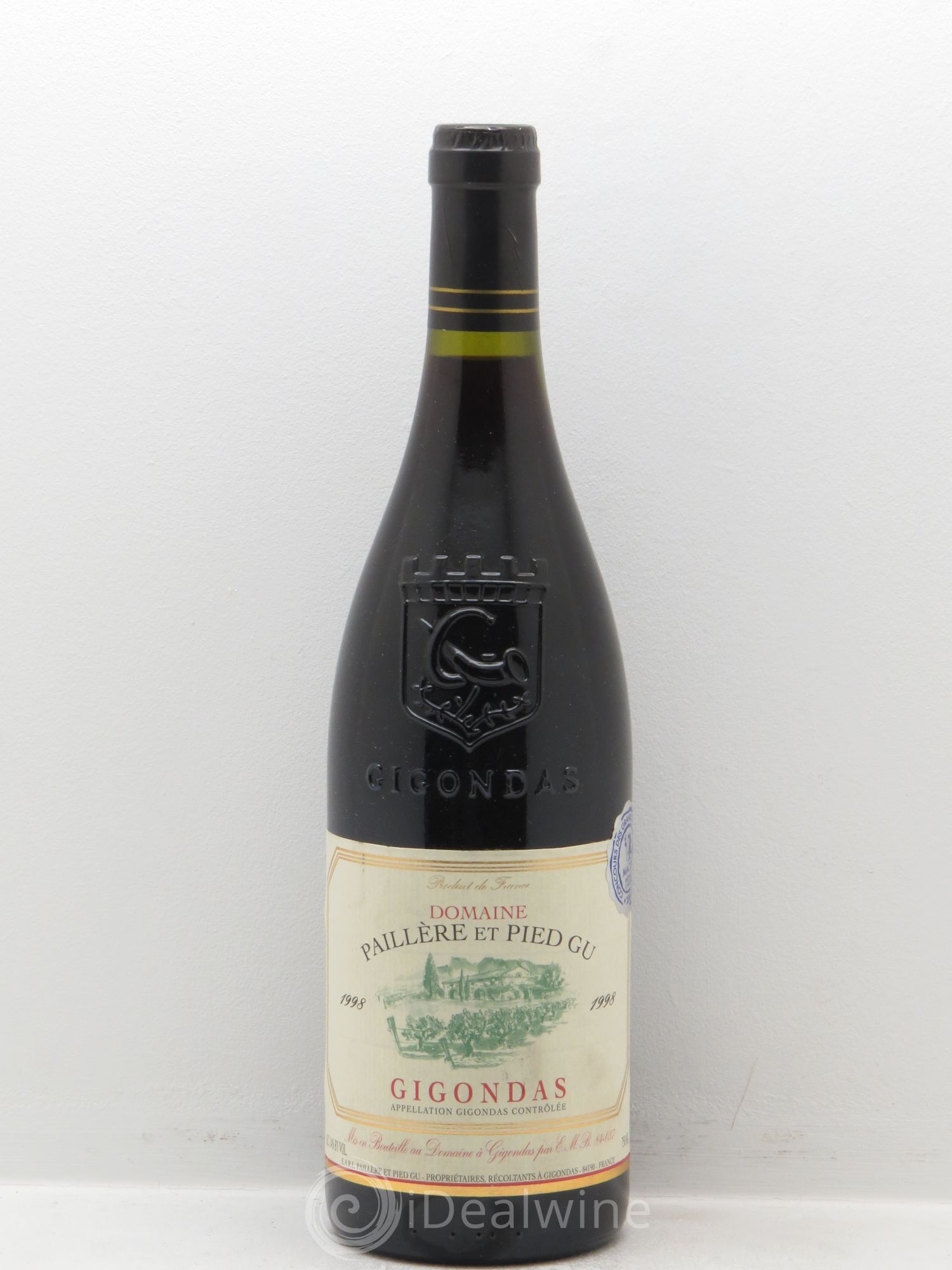 Gigondas Domaine Paillière et Pied Gu (sans prix de réserve) 1998 - Posten von 6 Flaschen - 0