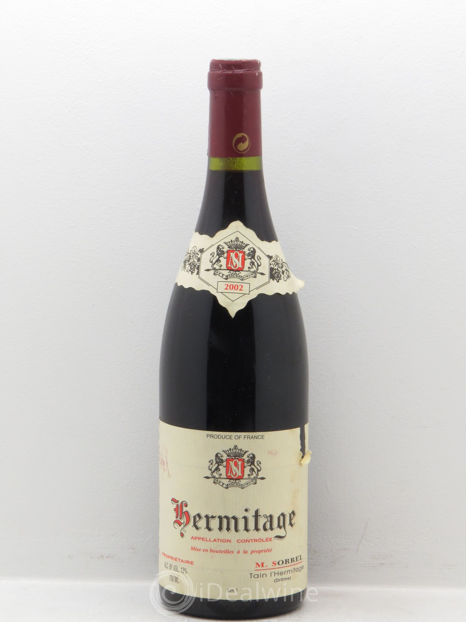 Hermitage Marc Sorrel 2002 - Lot de 6 bouteilles - 0