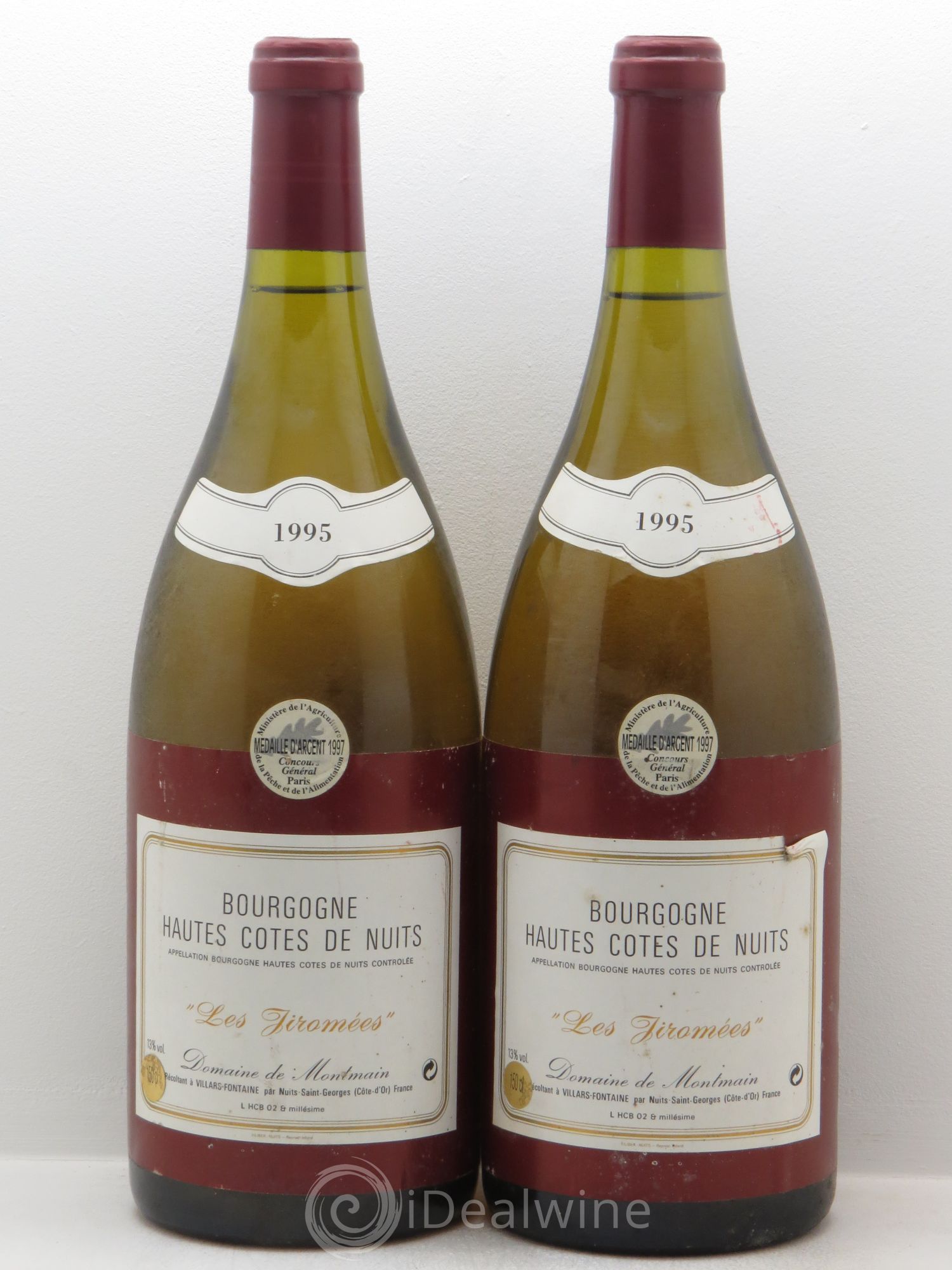 Hautes-Côtes de Nuits les Jiromées Domaine de Montmain 1995 - Posten von 2 Magnum - 0