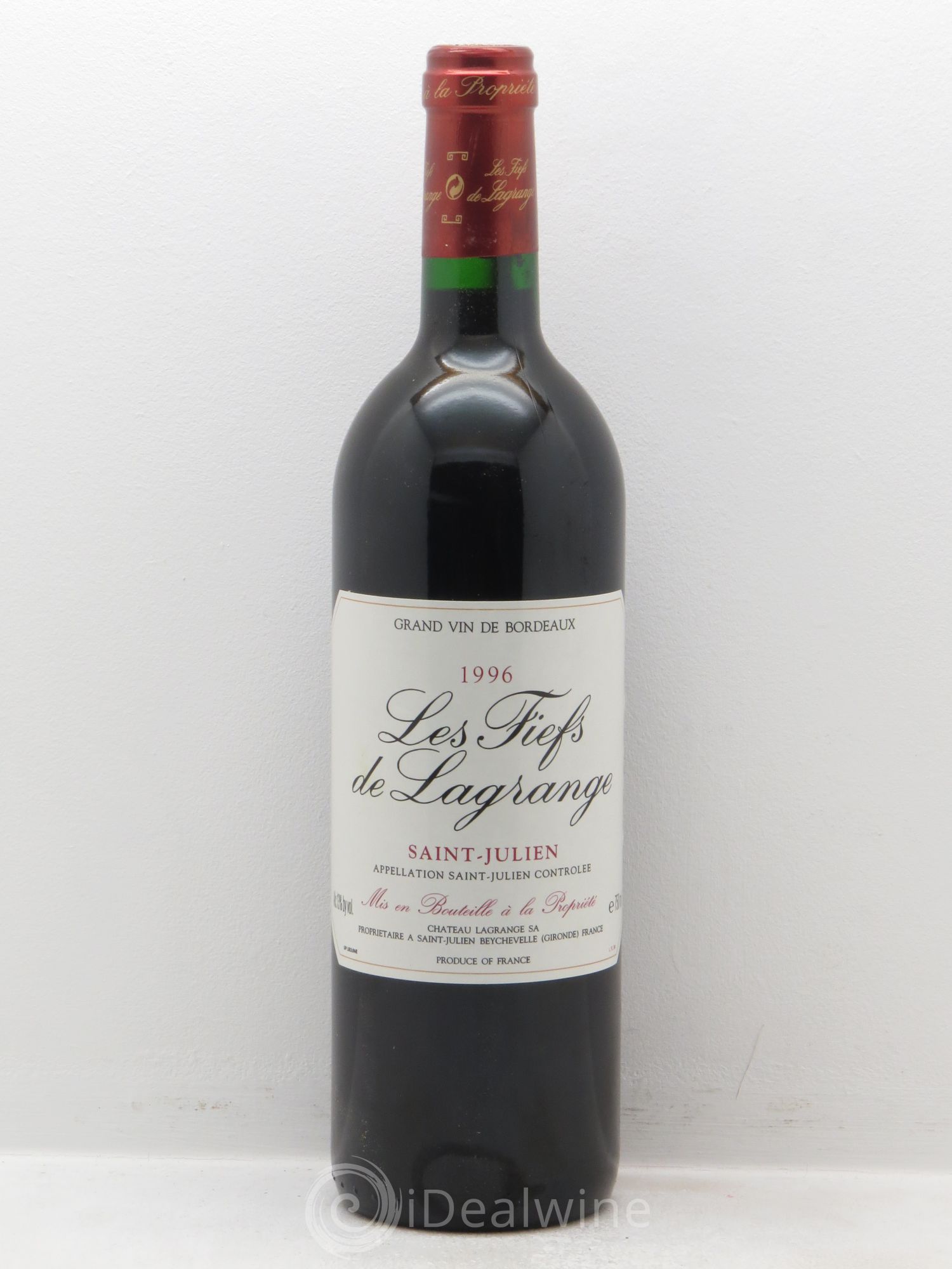 Les Fiefs de Lagrange Second Vin 1996 - Lot de 12 bouteilles - 0