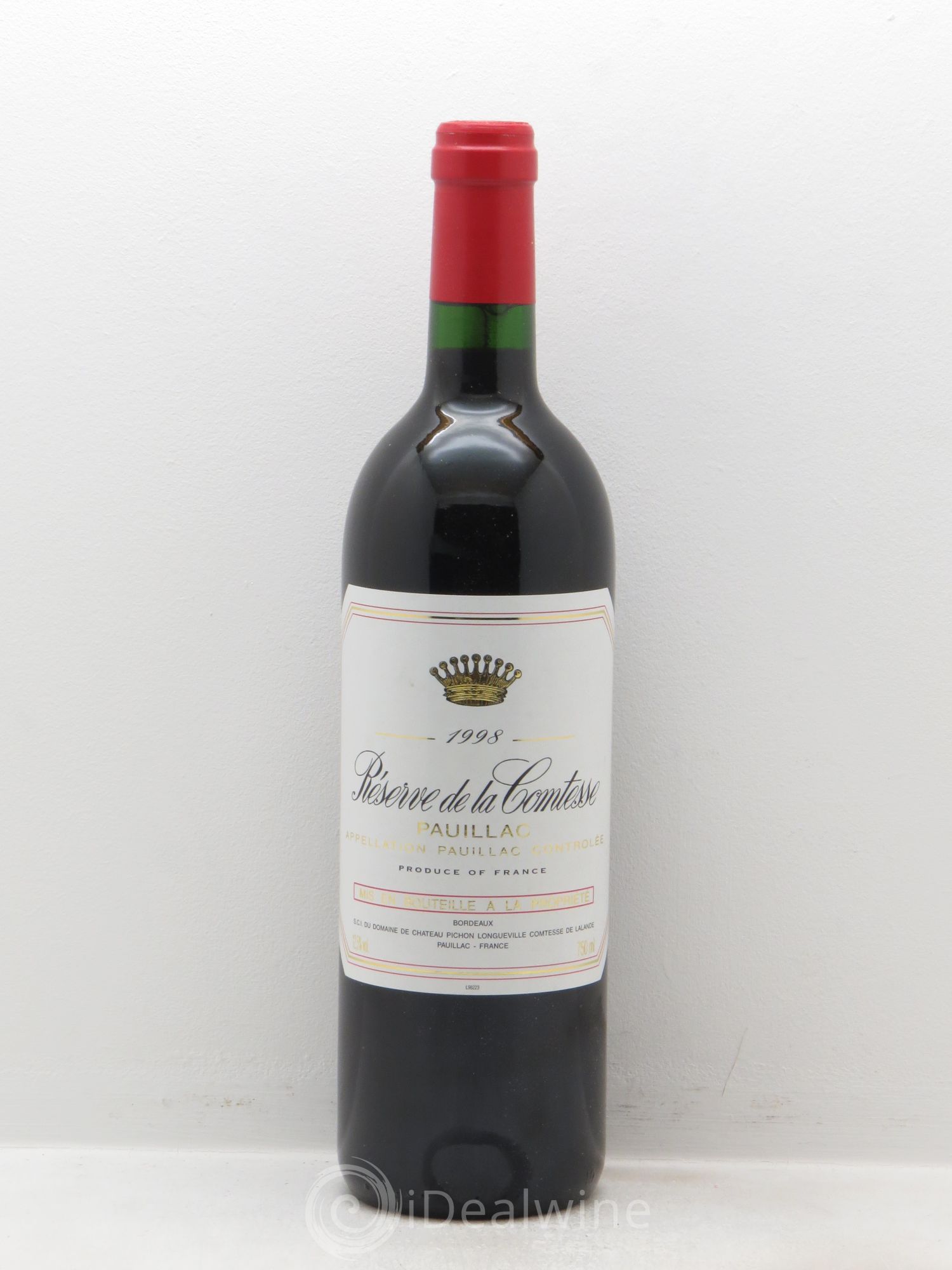 Réserve de la Comtesse Second Vin 1998 - Lot de 12 bouteilles - 0