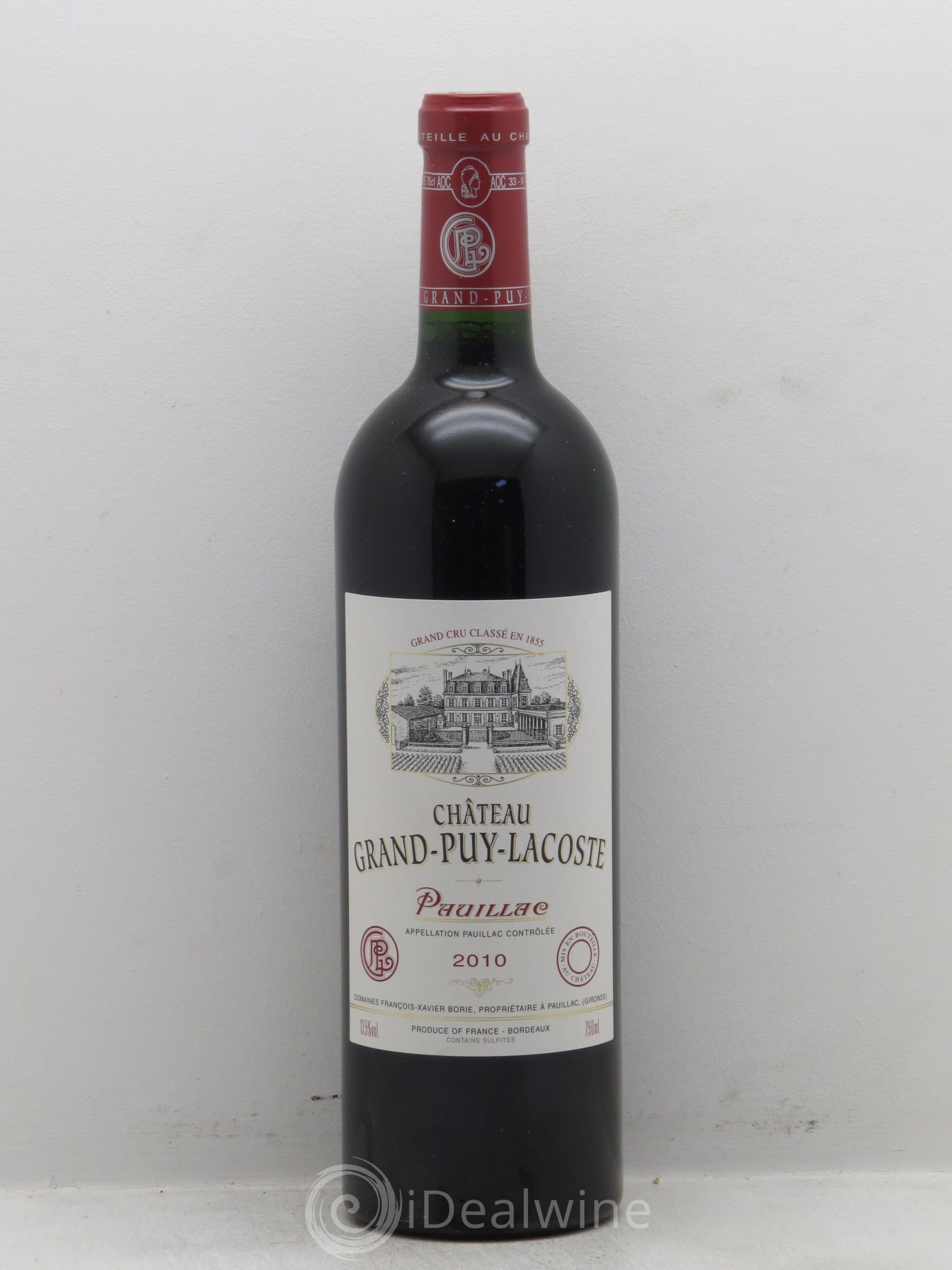 Château Grand Puy Lacoste 5ème Grand Cru Classé 2010 - Lot de 3 bouteilles - 0