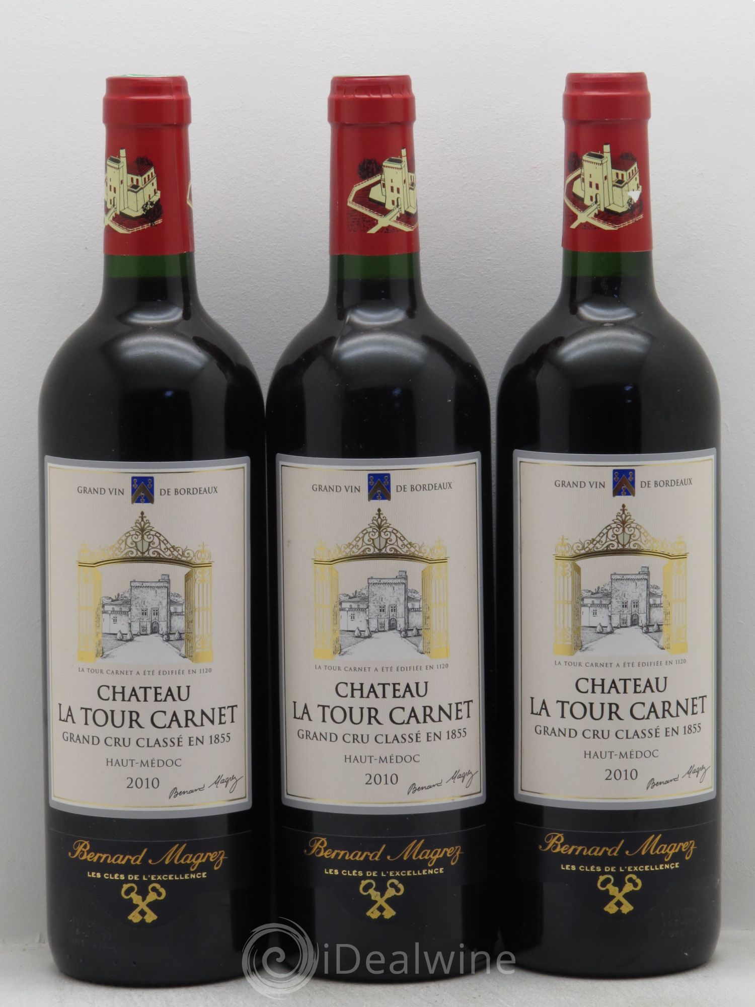 Château la Tour Carnet 4ème Grand Cru Classé (sans prix de réserve) 2010 - Lot de 3 bouteilles - 0