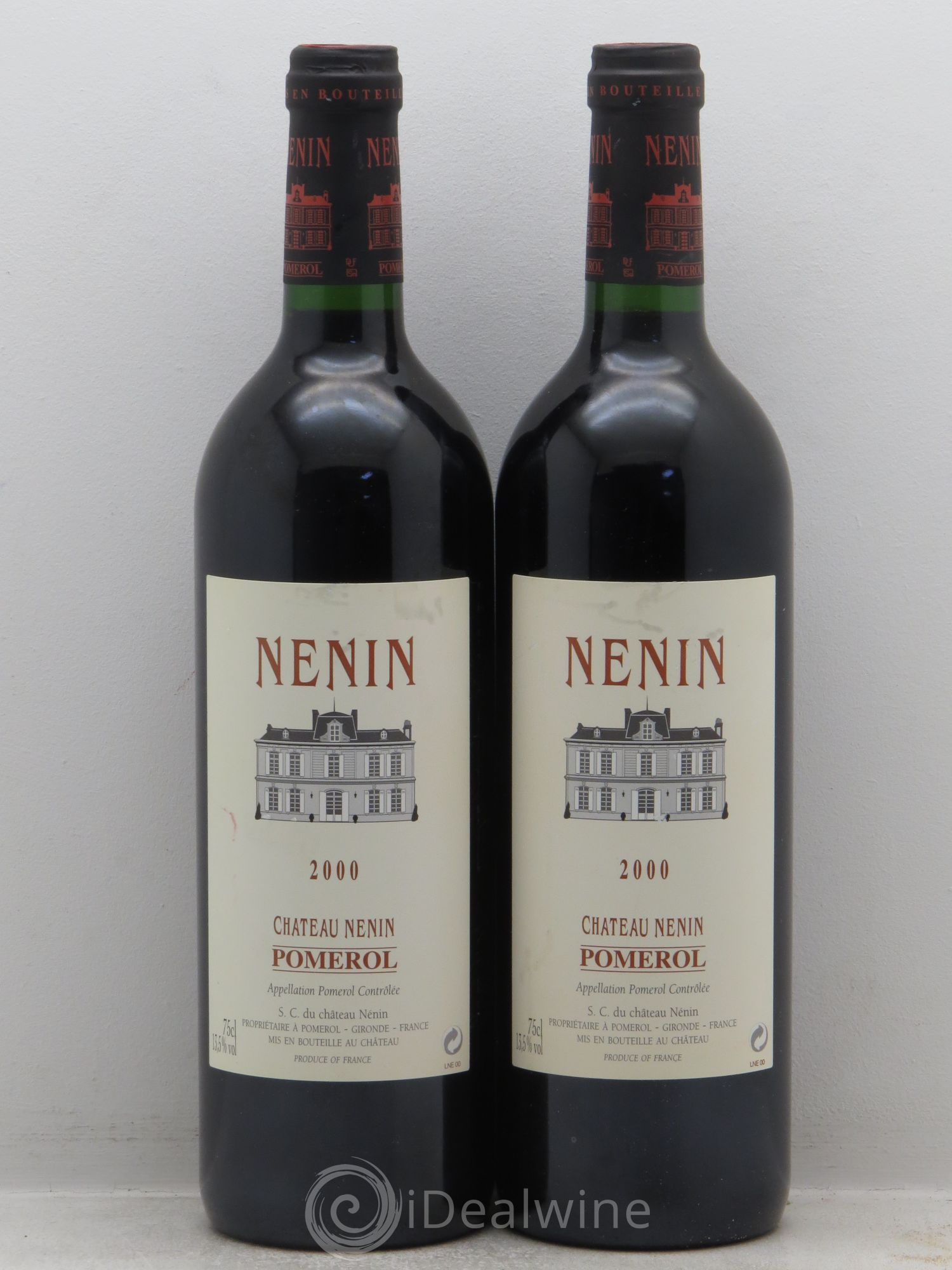 Château Nenin (sans prix de réserve) 2000 - Lot de 2 bouteilles - 0