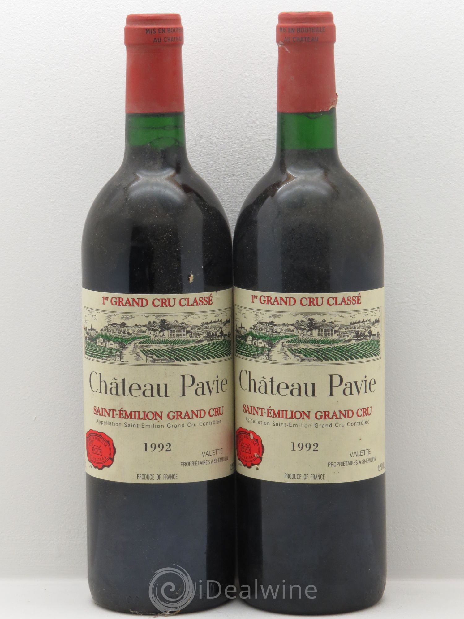 Château Pavie 1er Grand Cru Classé A (sans prix de réserve) 1992 - Lot de 2 bouteilles - 0