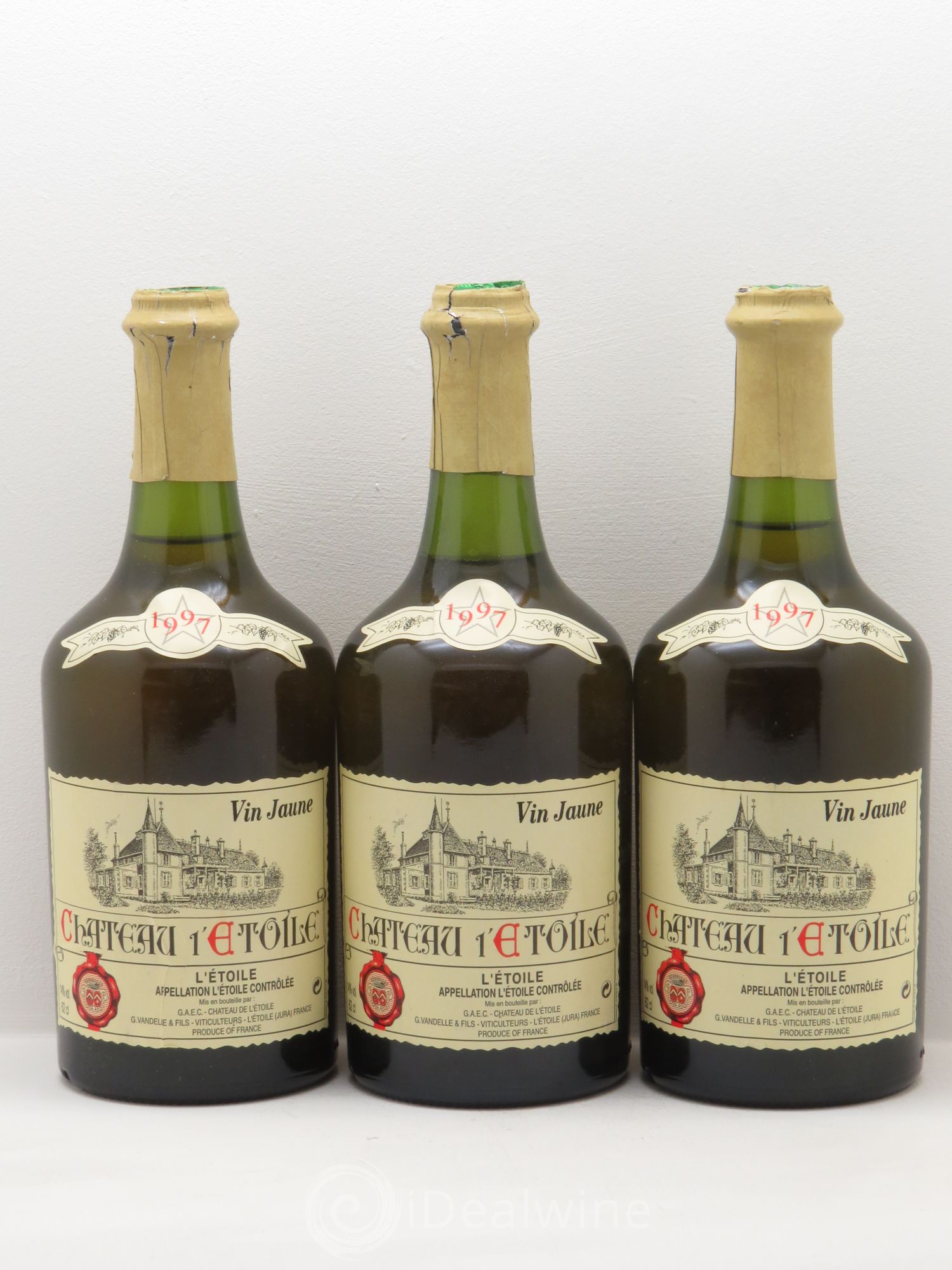 Arbois Vin Jaune Château l'Etoile DEGUST HK JUIN 2015 1997 - Posten von 3 Flaschen - 0