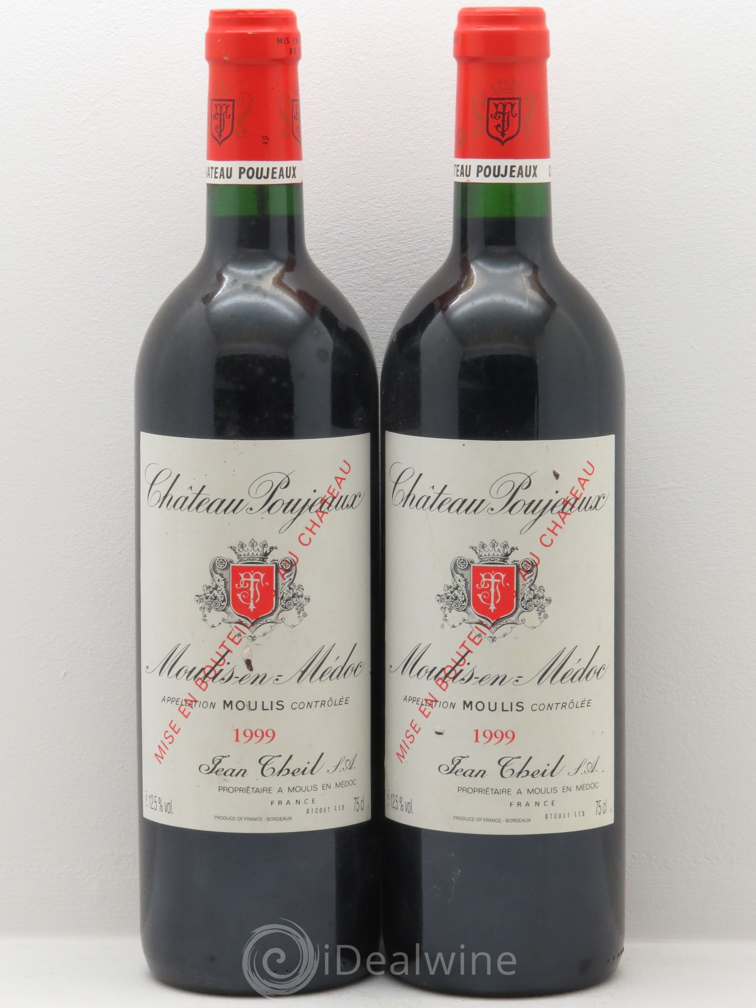 Château Poujeaux (sans prix de réserve) 1999 - Lot de 2 bouteilles - 0