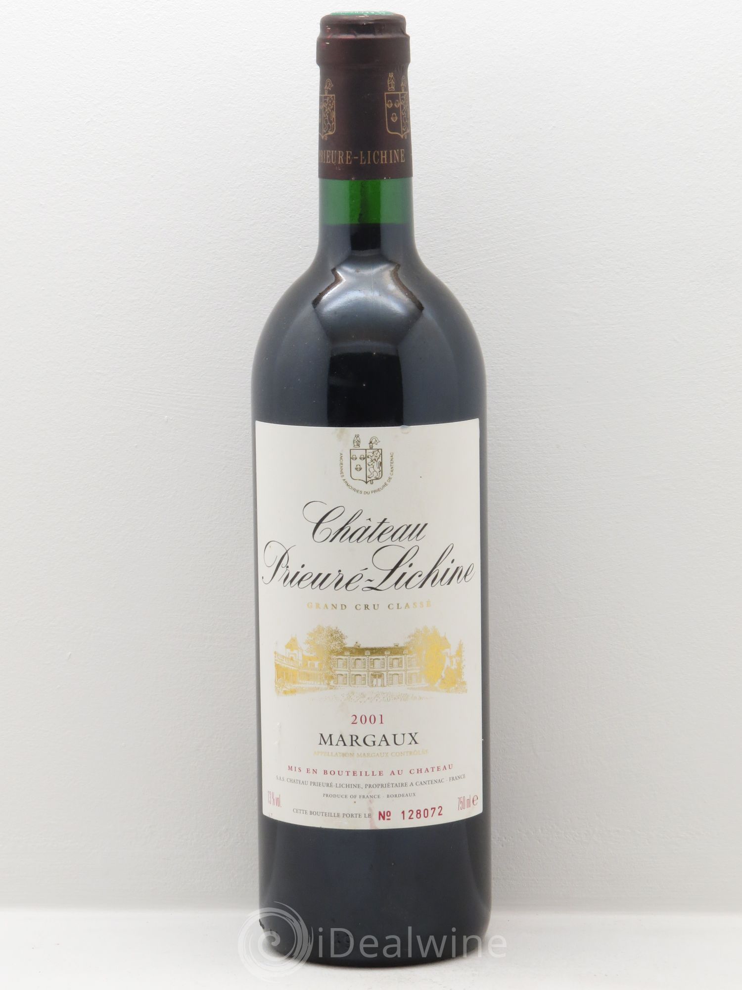 Château Prieuré Lichine 4ème Grand Cru Classé (sans prix de réserve) 2001 - Lot de 1 bouteille - 0