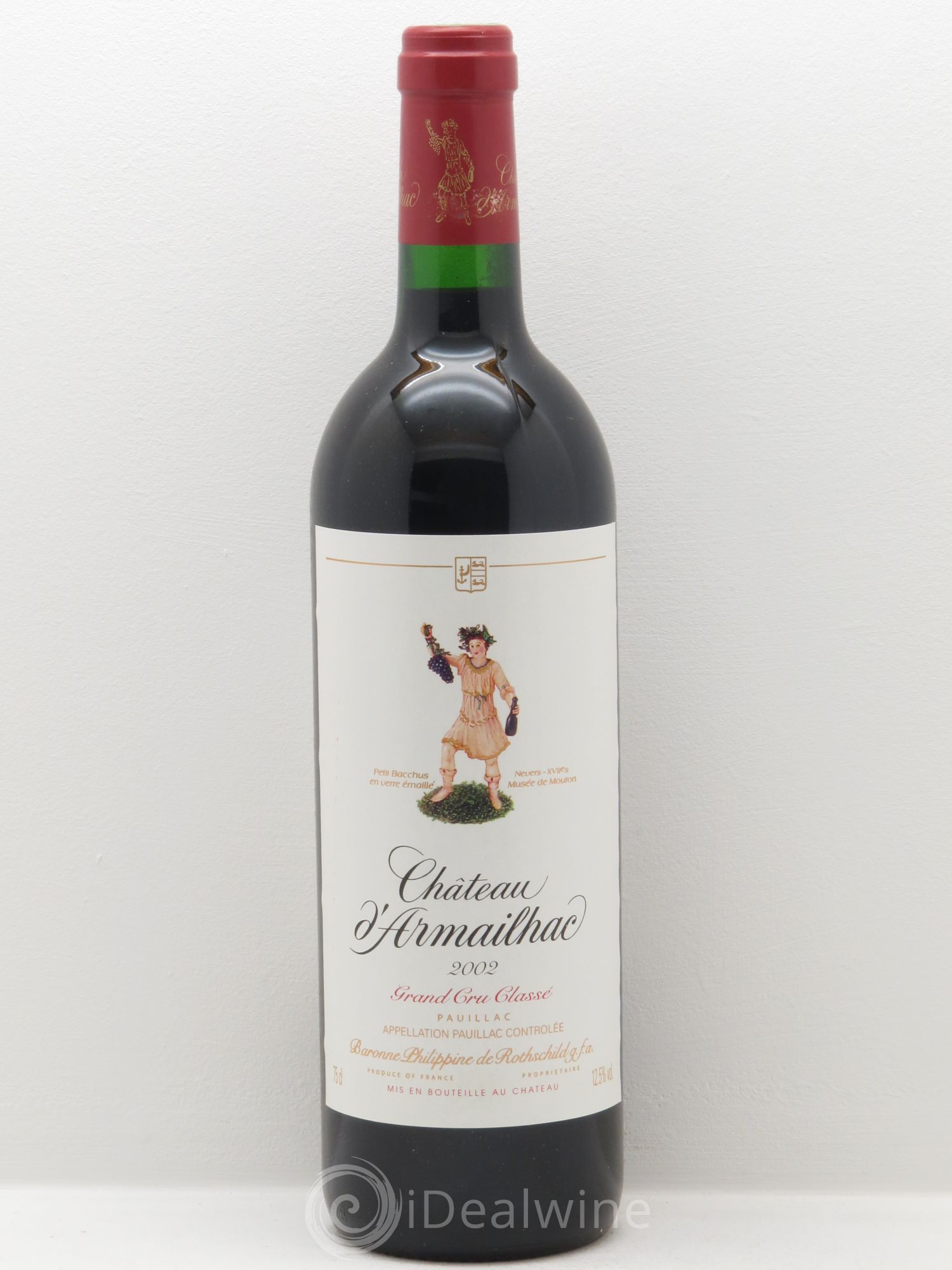 Château d' Armailhac - Mouton Baron(ne) Philippe 5ème Grand Cru Classé (sans prix de réserve) 2002 - Lot de 1 bouteille - 0