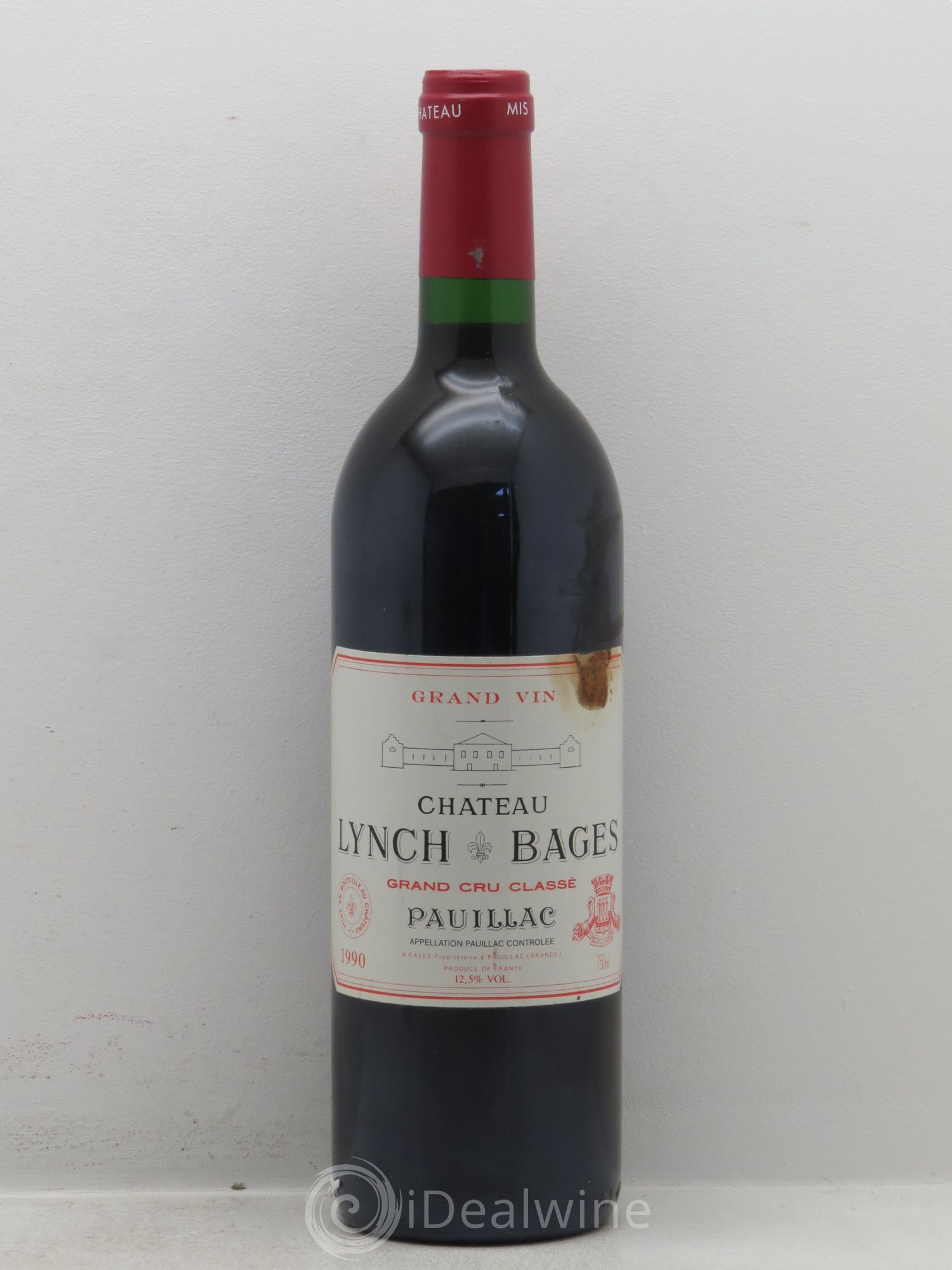 Château Lynch Bages 5ème Grand Cru Classé 1990 - Lot de 1 bouteille - 0