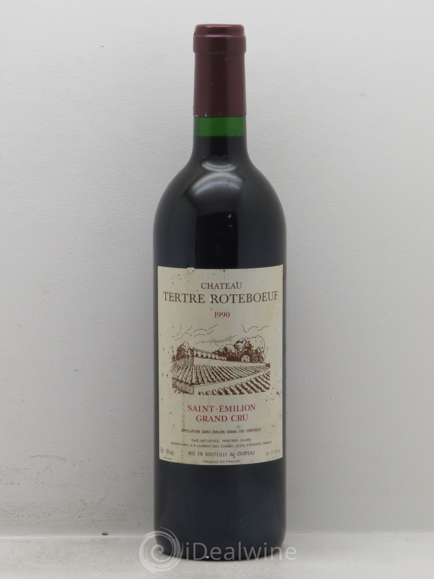 Château Tertre Roteboeuf 1990 - Lot de 1 bouteille - 0