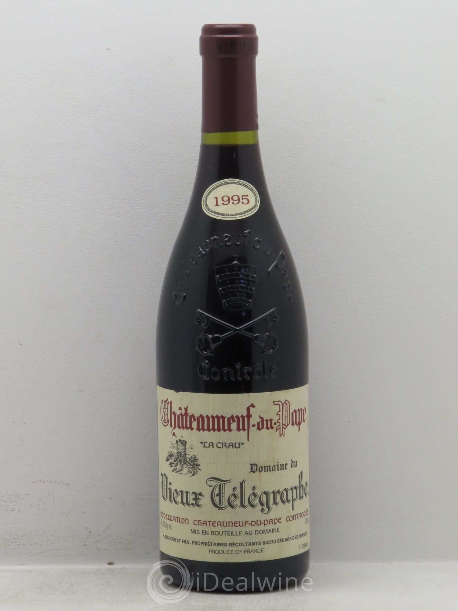 Châteauneuf-du-Pape Vieux Télégraphe (Domaine du) Vignobles Brunier La Crau (sans prix de réserve) 1995 - Lot de 1 bouteille - 0