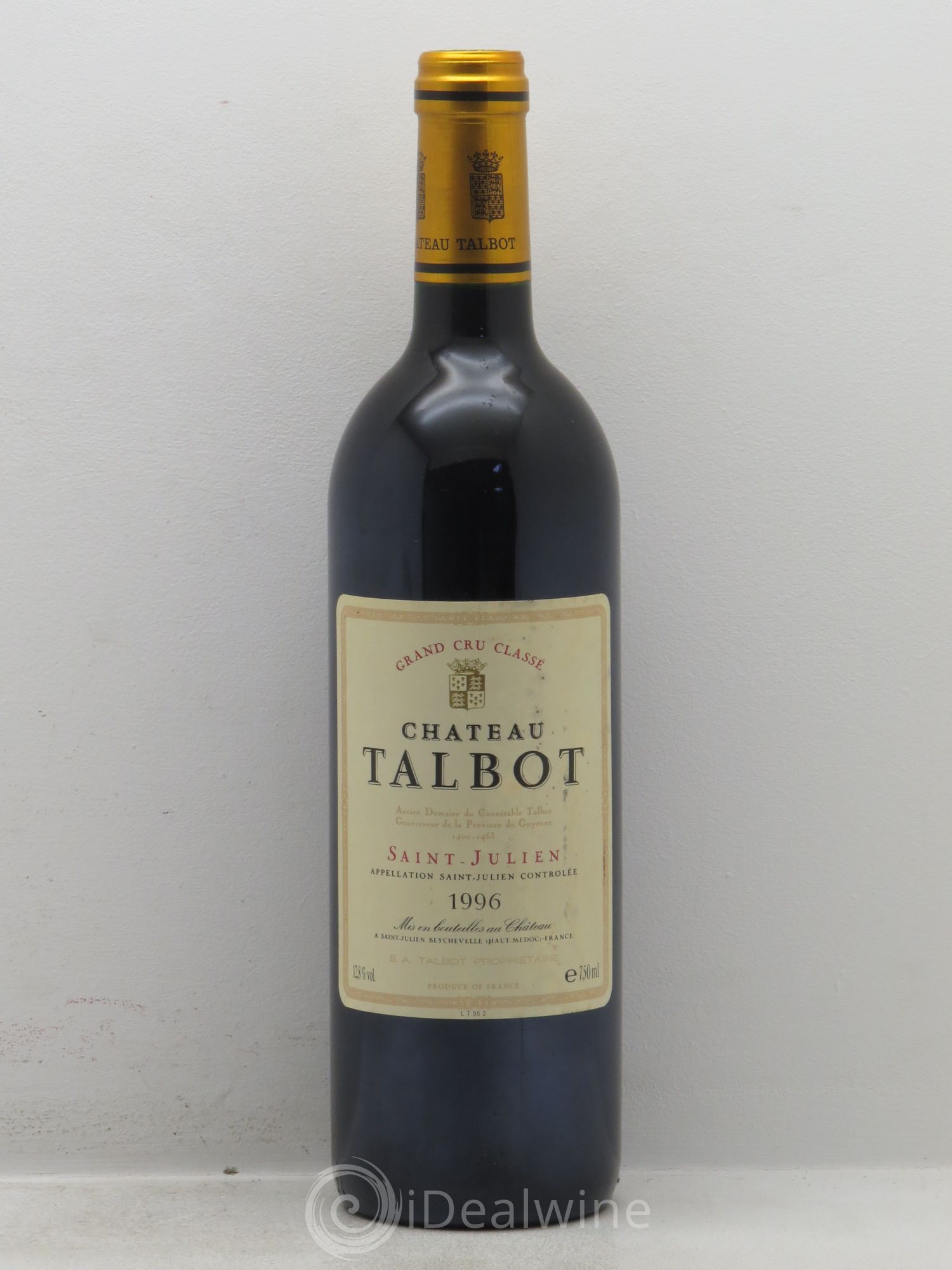 Château Talbot 4ème Grand Cru Classé (sans prix de réserve) 1996 - Lot de 1 bouteille - 0