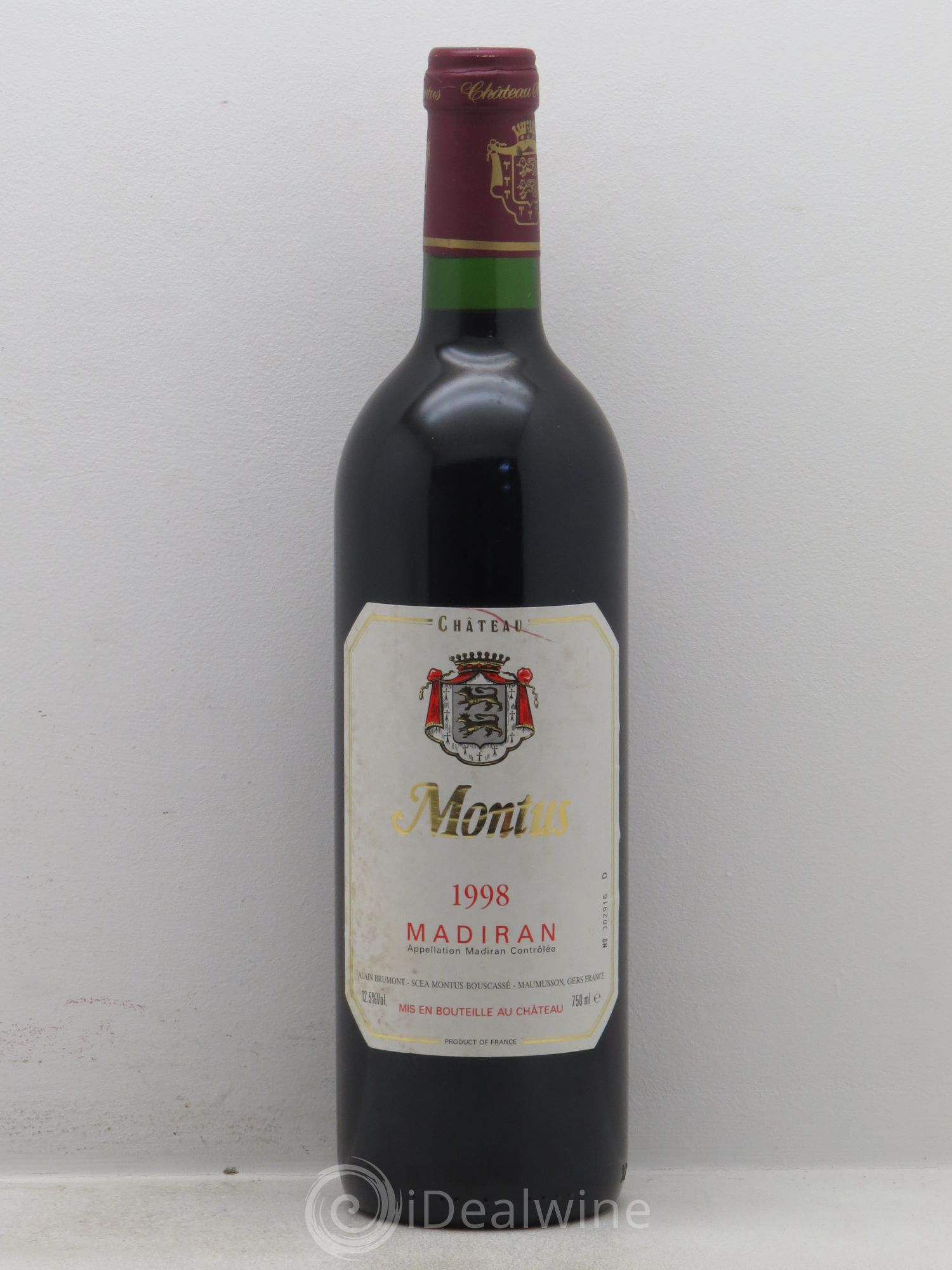 Madiran Château Montus Alain Brumont (sans prix de réserve) 1998 - Lot de 1 bouteille - 0