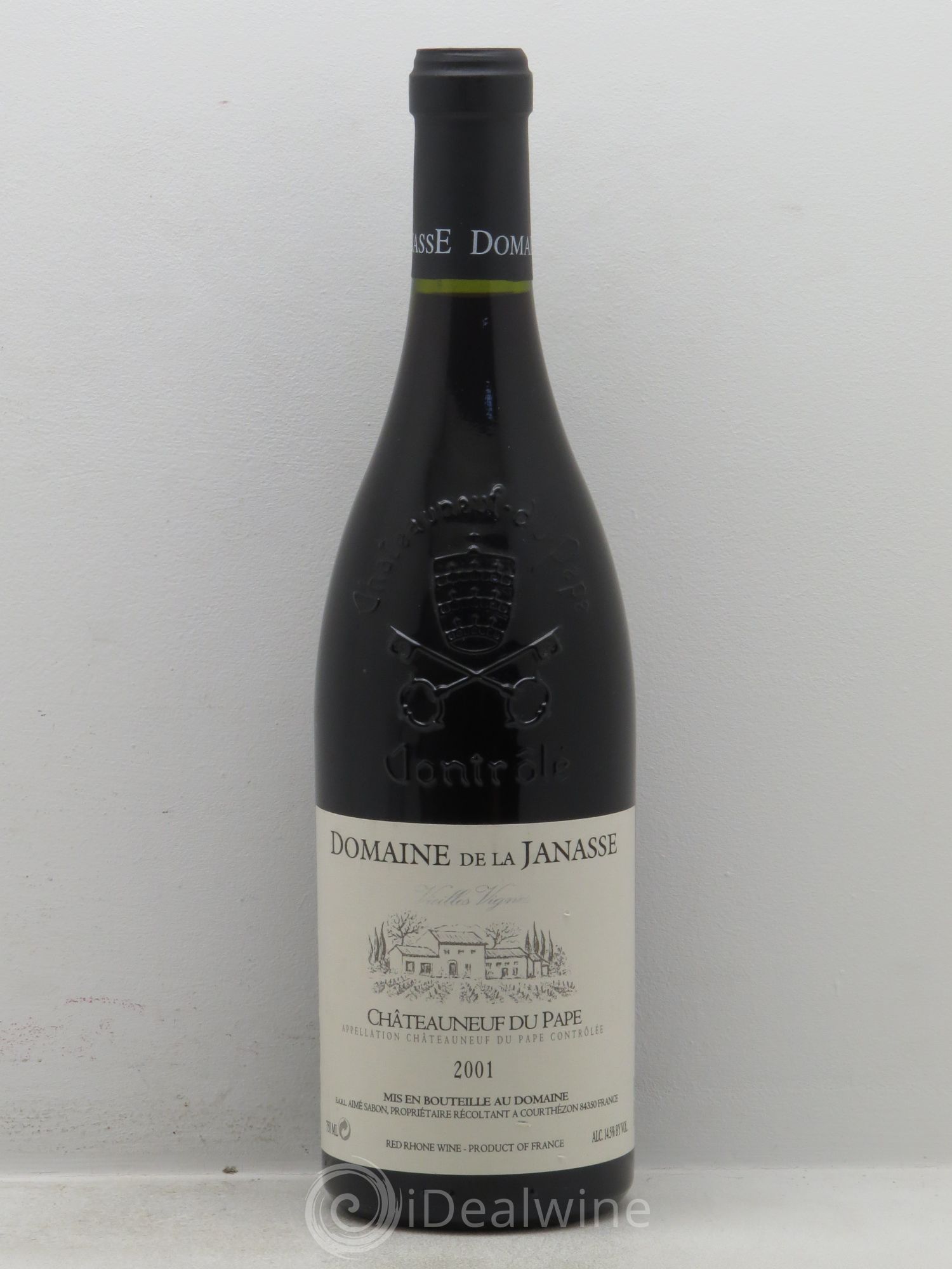 Châteauneuf-du-Pape Cuvée Vieilles Vignes La Janasse (Domaine de) 2001 - Lot de 1 bouteille - 0