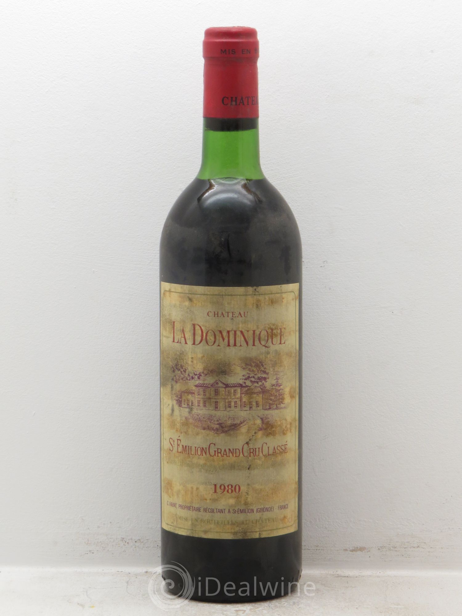 Château la Dominique Grand Cru Classé 1980 - Lot de 1 bouteille - 0