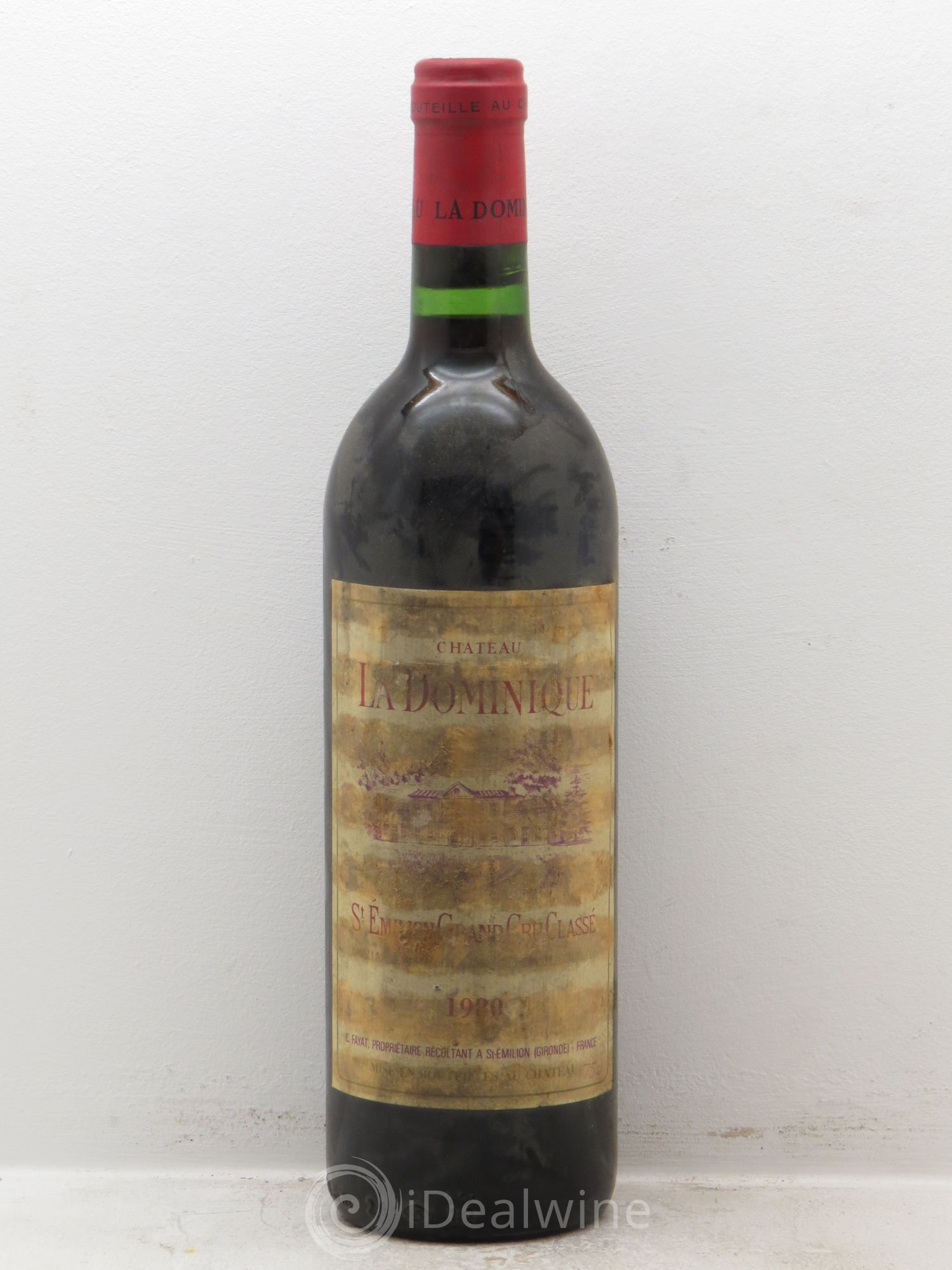 Château la Dominique Grand Cru Classé 1980 - Lot de 1 bouteille - 0
