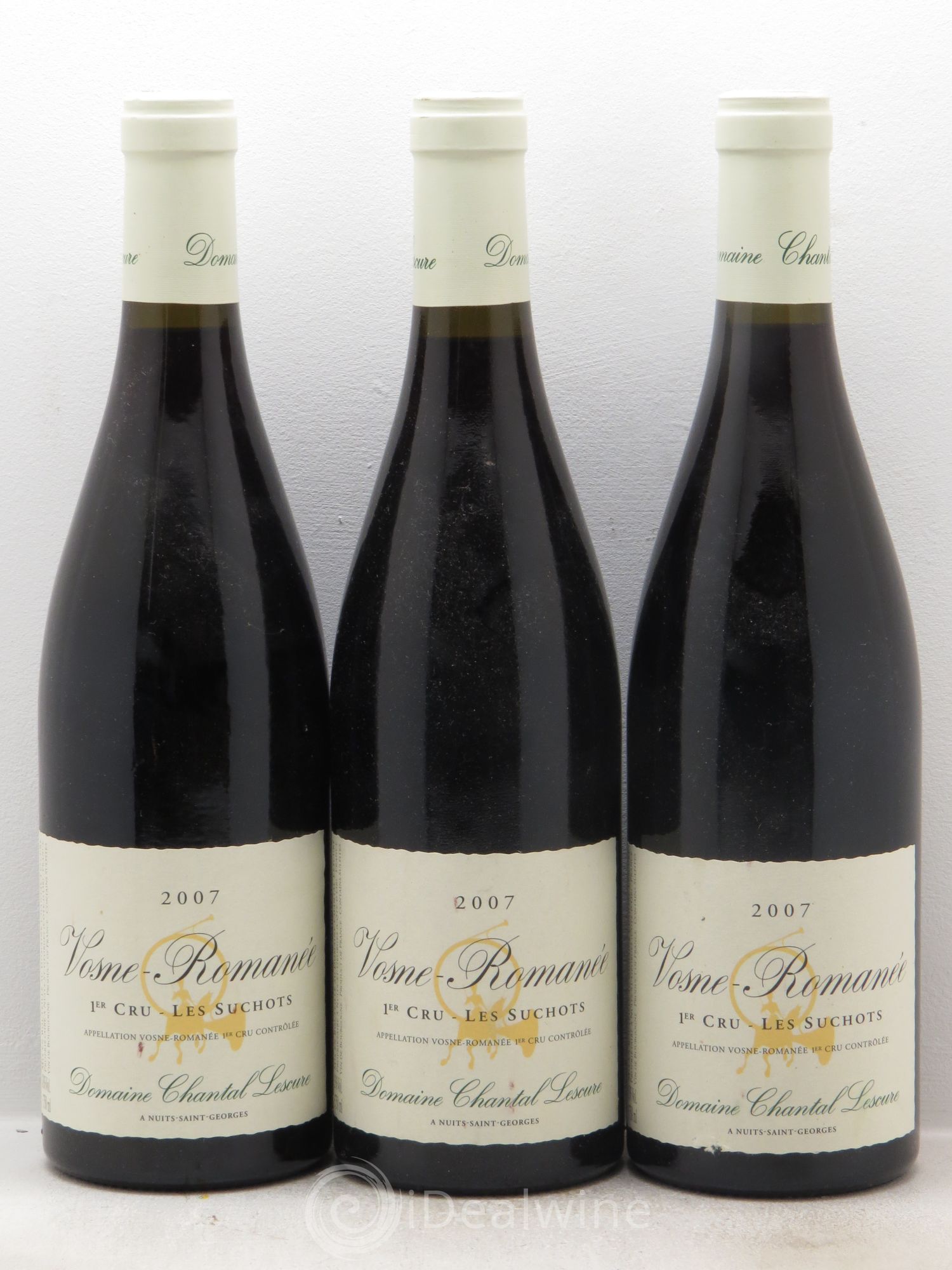 Vosne-Romanée 1er Cru Lescure 2007 - Lot de 3 bouteilles - 0
