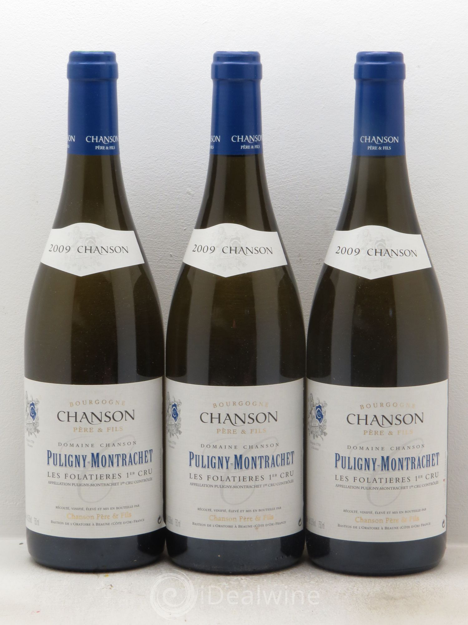Puligny-Montrachet 1er Cru Domaine Chanson P&F 2009 - Posten von 3 Flaschen - 0