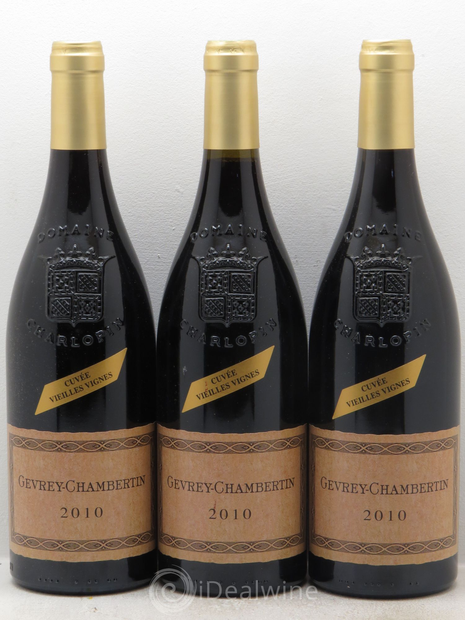Gevrey-Chambertin Vieilles Vignes P.Charlopin 2010 - Posten von 3 Flaschen - 0