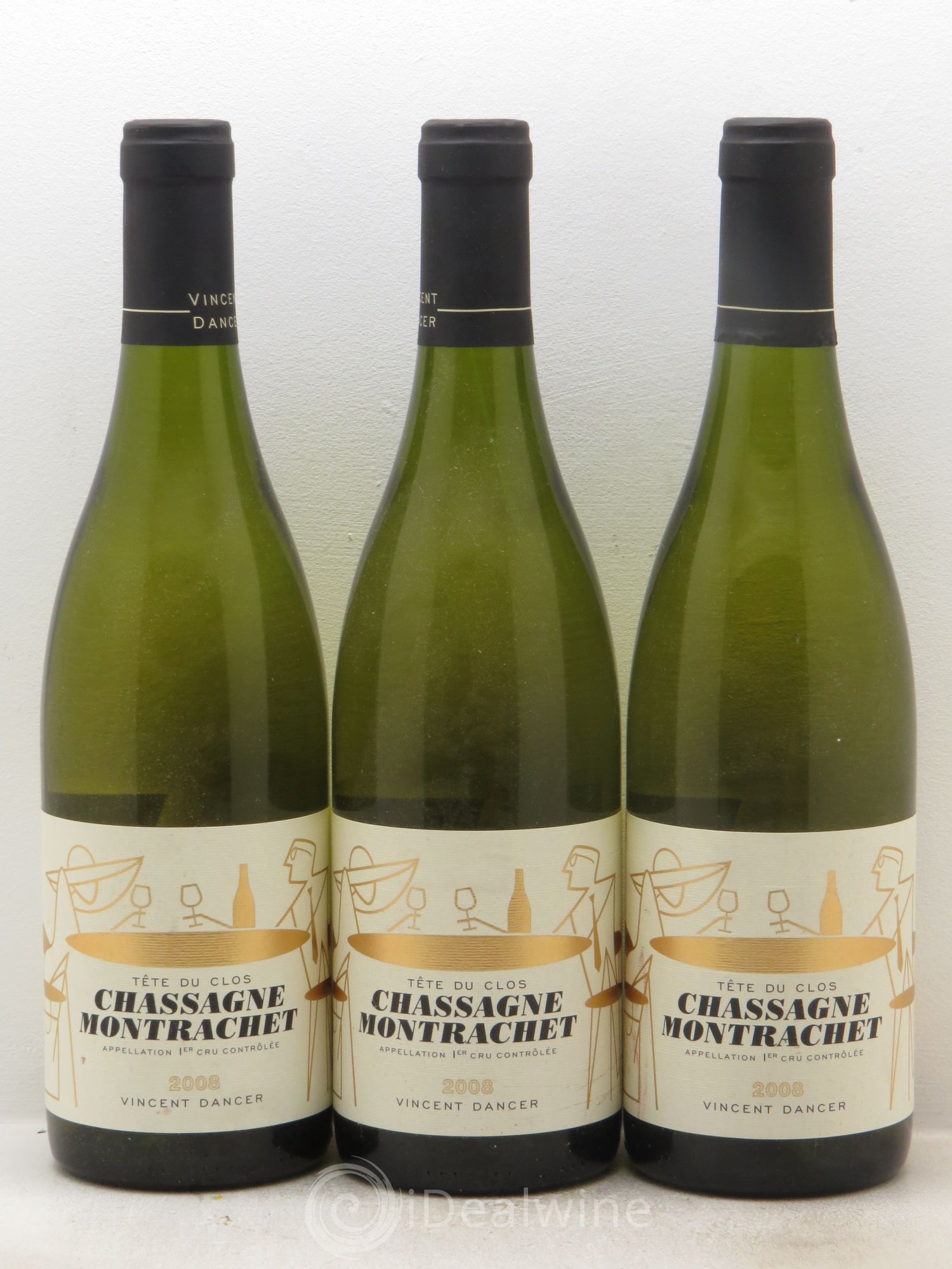 Chassagne-Montrachet 1er Cru V.Dancer 2008 - Posten von 3 Flaschen - 0