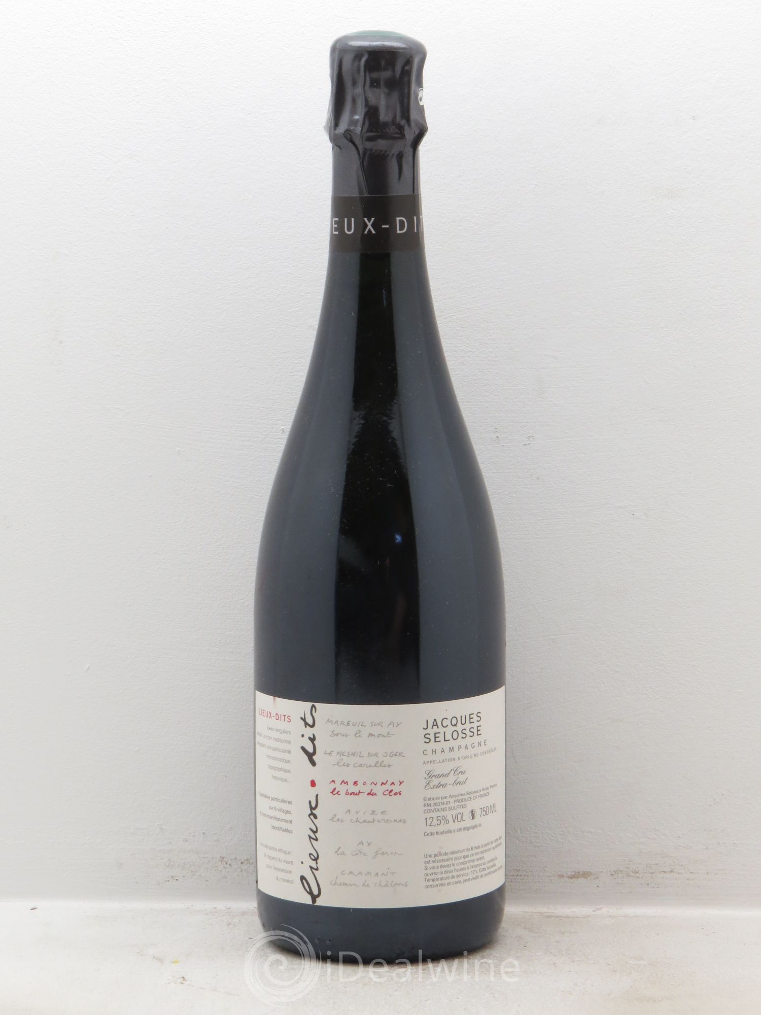 Champagne Selosse Ambonnay Le Bout du Clos 1er Cru extra Brut - Posten von 1 Flasche - 0