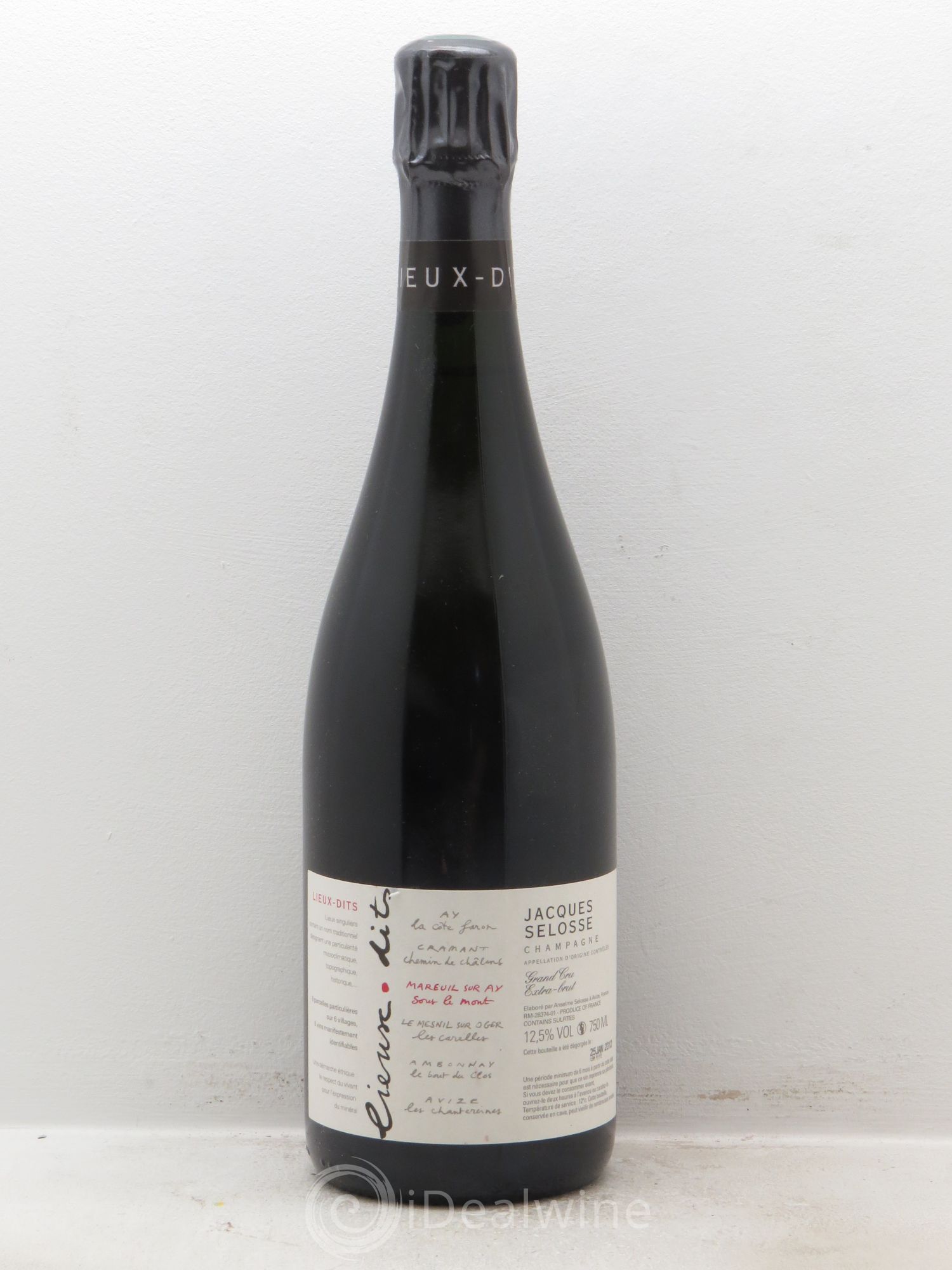 Champagne Selosse Mareuil sur Ay Sous Le Mont 1er Cru extra Brut - Posten von 1 Flasche - 0