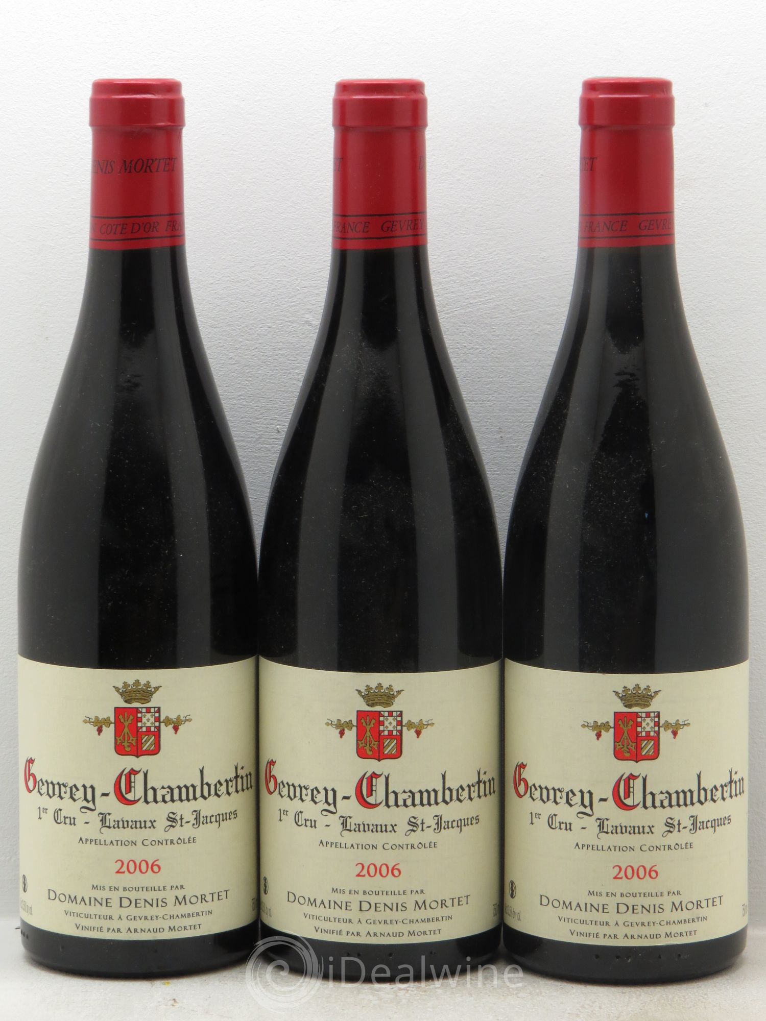 Gevrey-Chambertin 1er Cru Lavaux Saint Jacques Denis Mortet (Domaine) 2006 - Lot de 3 bouteilles - 0