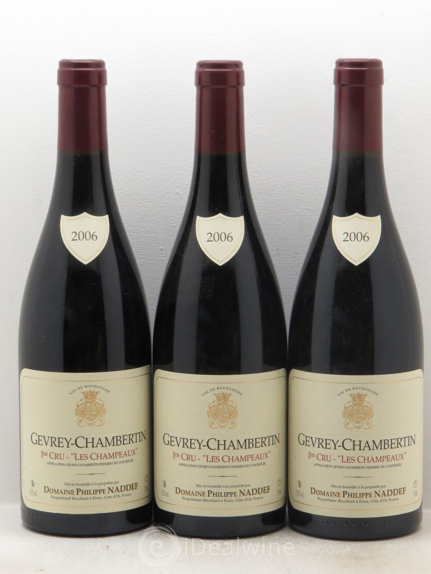Gevrey-Chambertin 1er Cru Domaine Naddef DESGUT HK JUIN 2015 2006 - Lotto di 3 bottiglie - 0