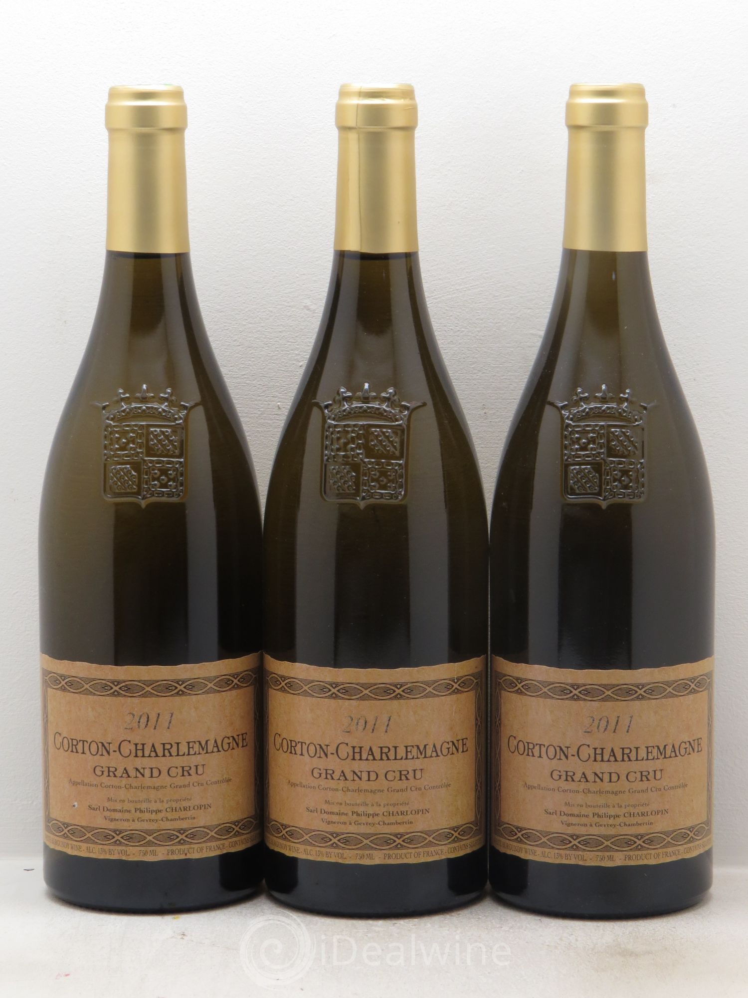 Corton-Charlemagne Grand Cru Domaine Philippe Charlopin 2011 - Lot de 3 bouteilles - 0