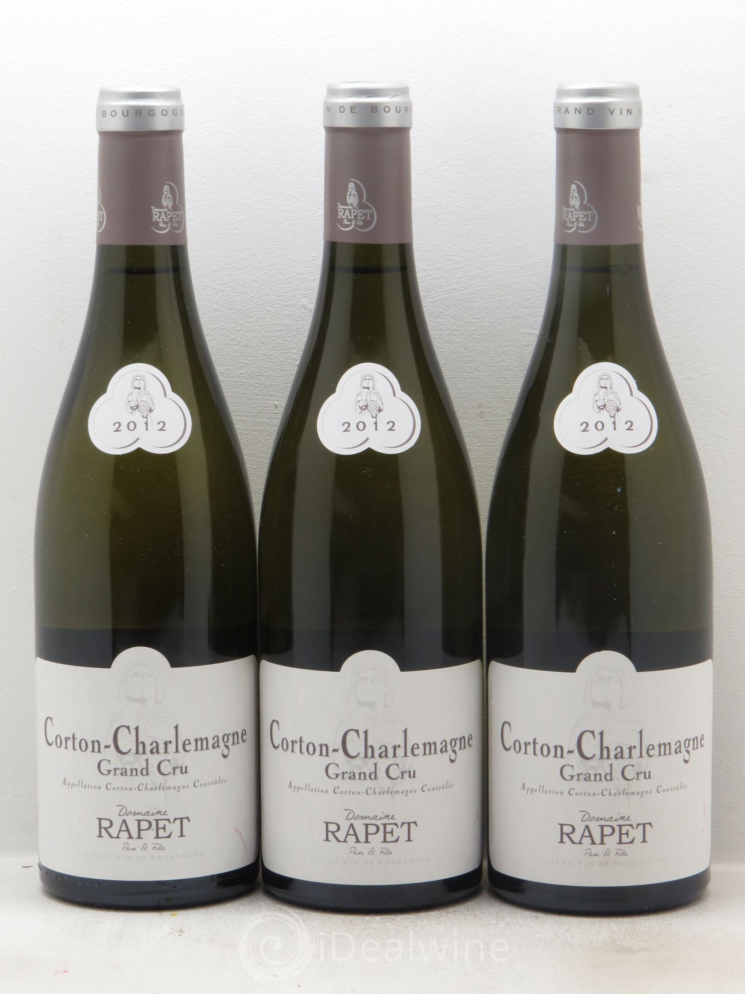 Corton-Charlemagne Grand Cru Domaine Vincent Rapet 2012 - Posten von 3 Flaschen - 0