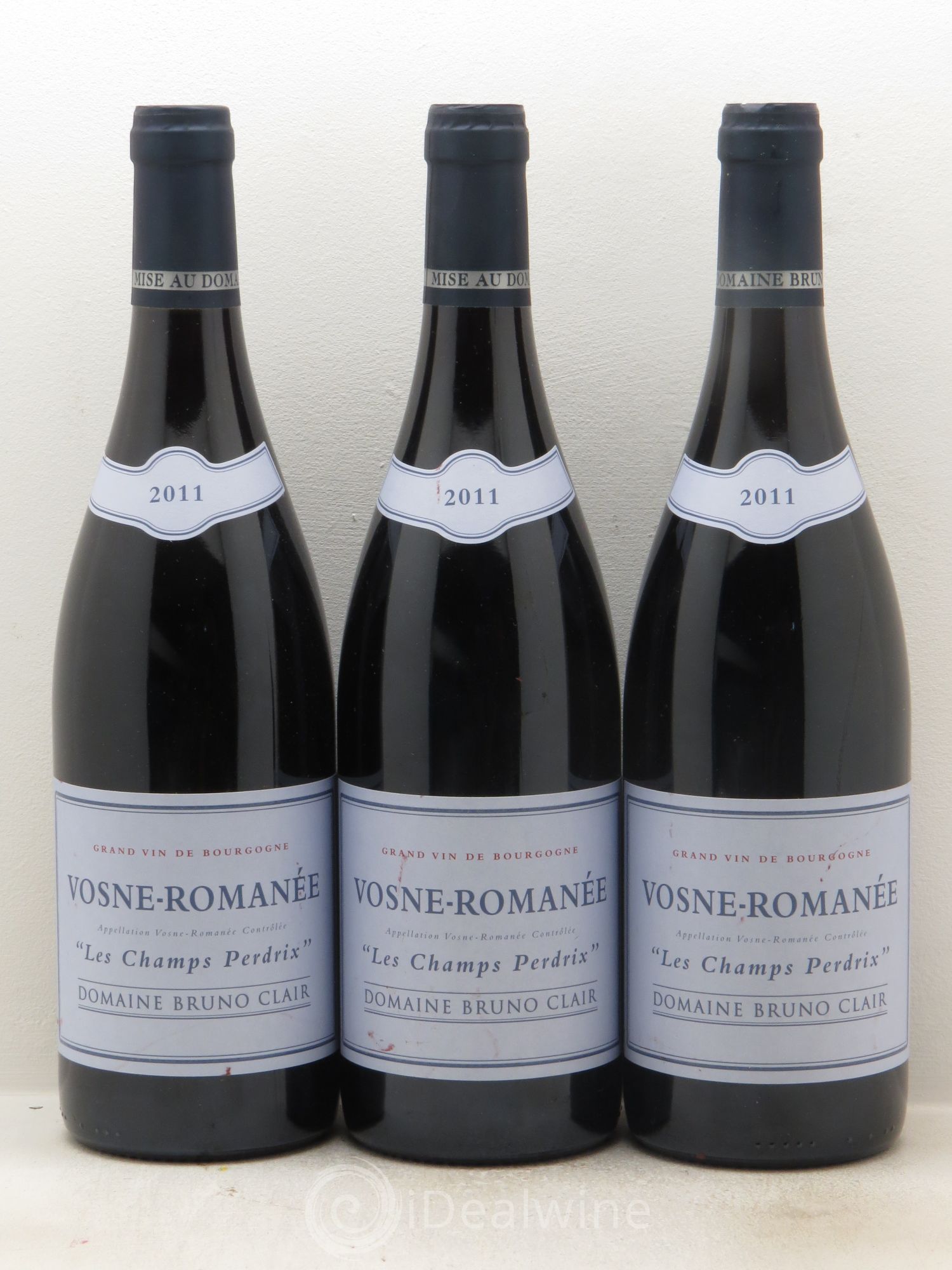 Vosne-Romanée Les Champs Perdrix Bruno Clair (Domaine) 2011 - Lot de 3 bouteilles - 0