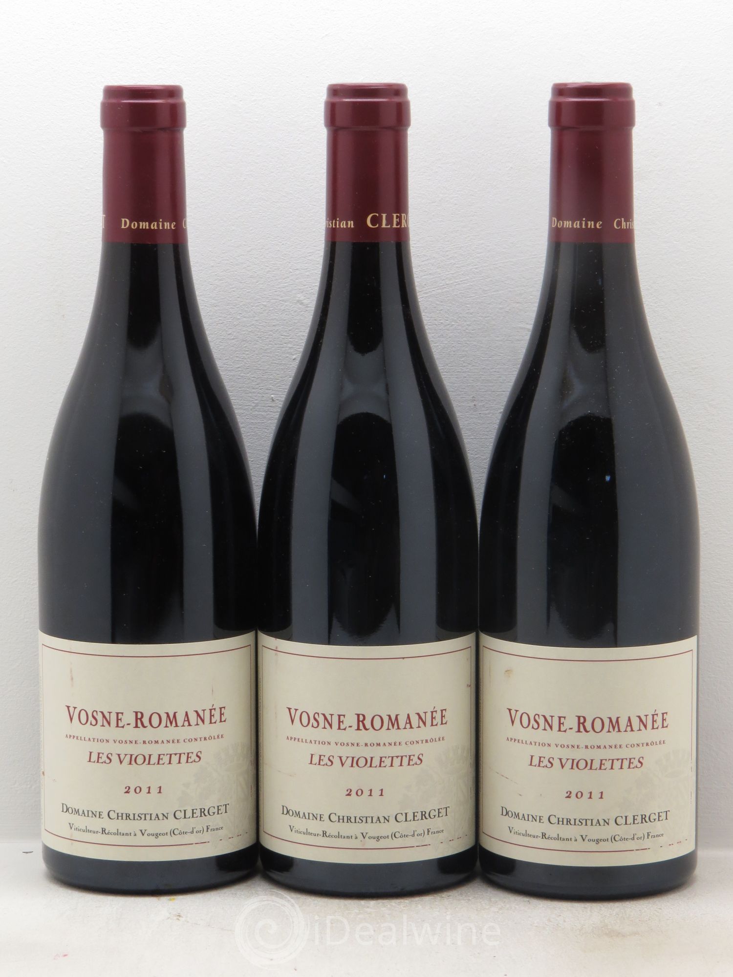 Vosne-Romanée Les Violettes Christian Clerget 2011 - Lot de 3 bouteilles - 0