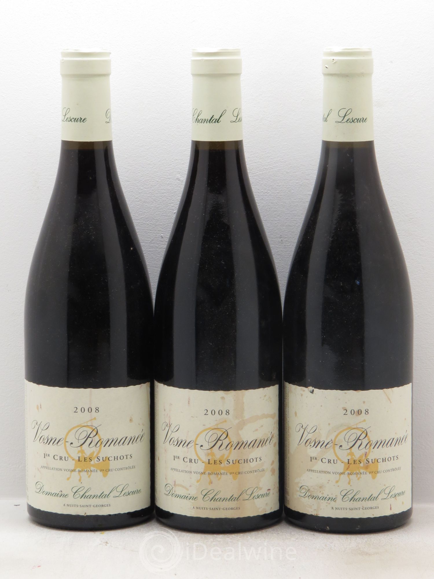 Vosne-Romanée 1er Cru Domaine Chantal Lescure 2008 - Posten von 3 Flaschen - 0
