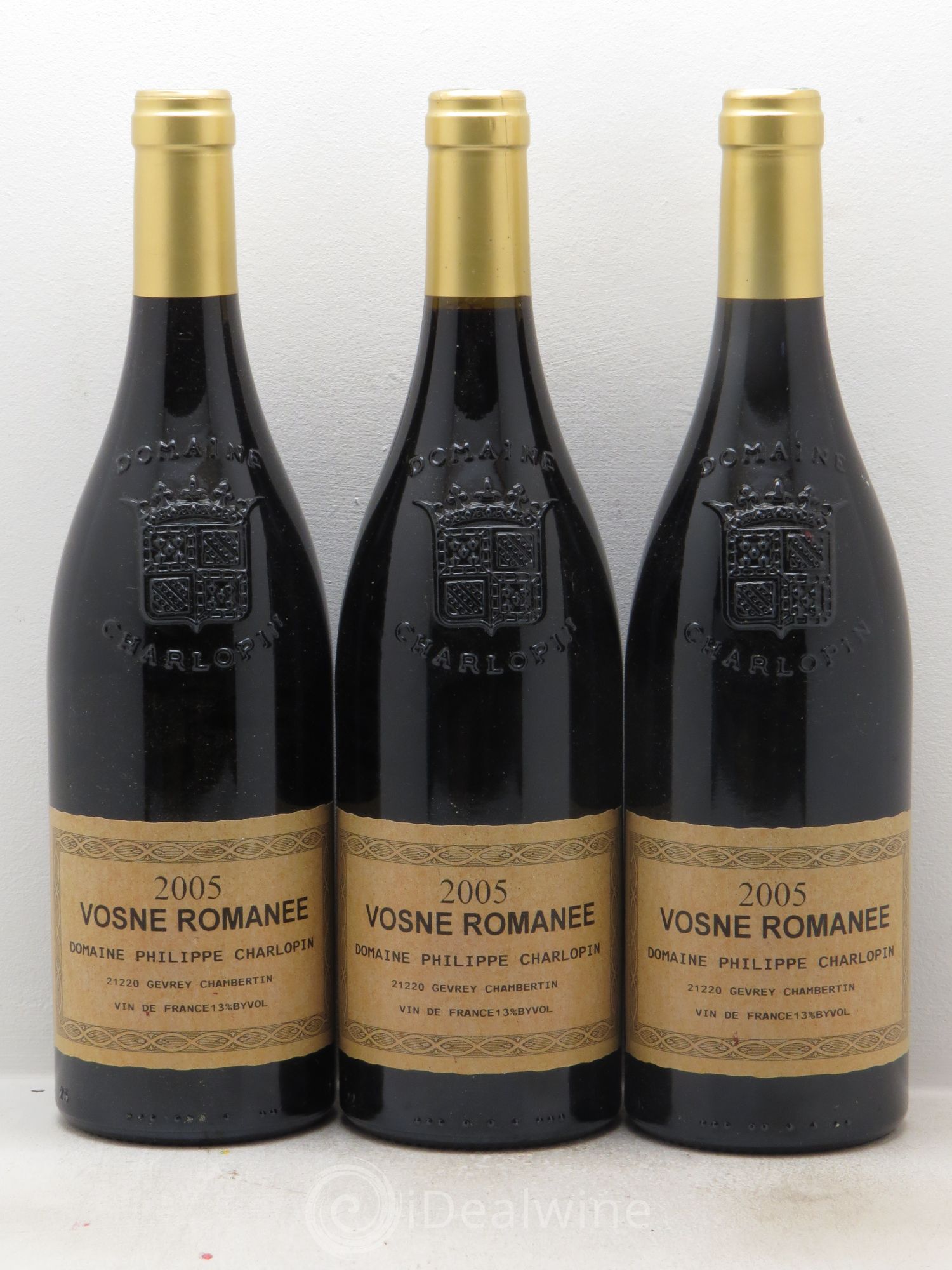 Vosne-Romanée Philippe Charlopin 2005 - Lot de 3 bouteilles - 0