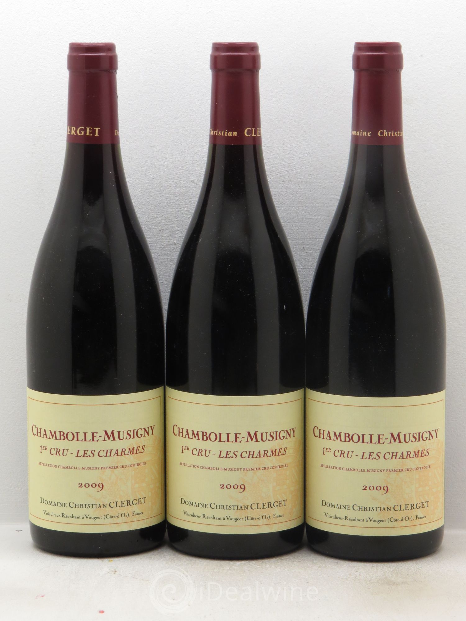 Chambolle-Musigny 1er Cru Les Charmes Christian Clerget 2009 - Lot de 3 bouteilles - 0