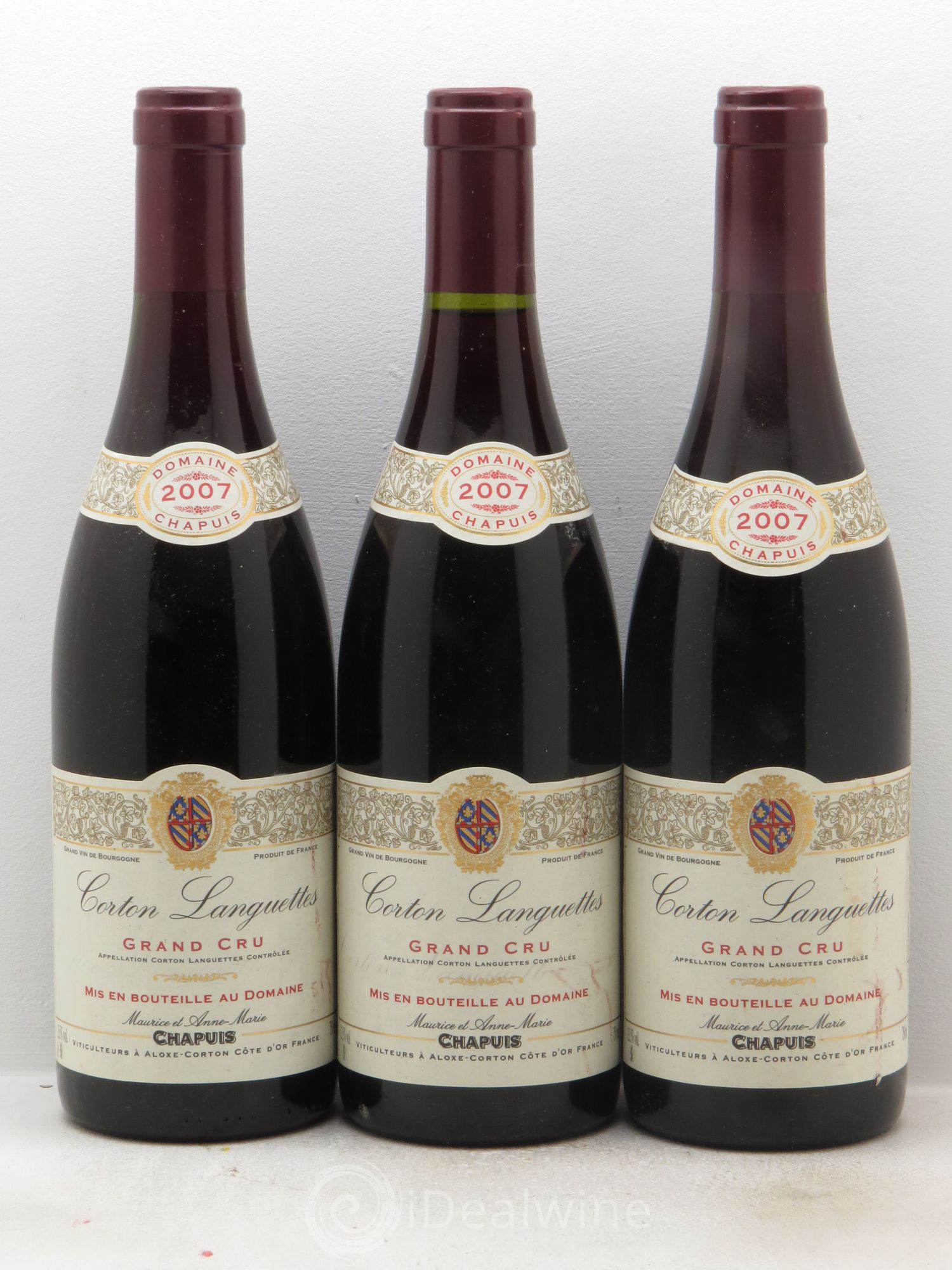 Corton Grand Cru 2007 - Lot de 3 bouteilles - 0