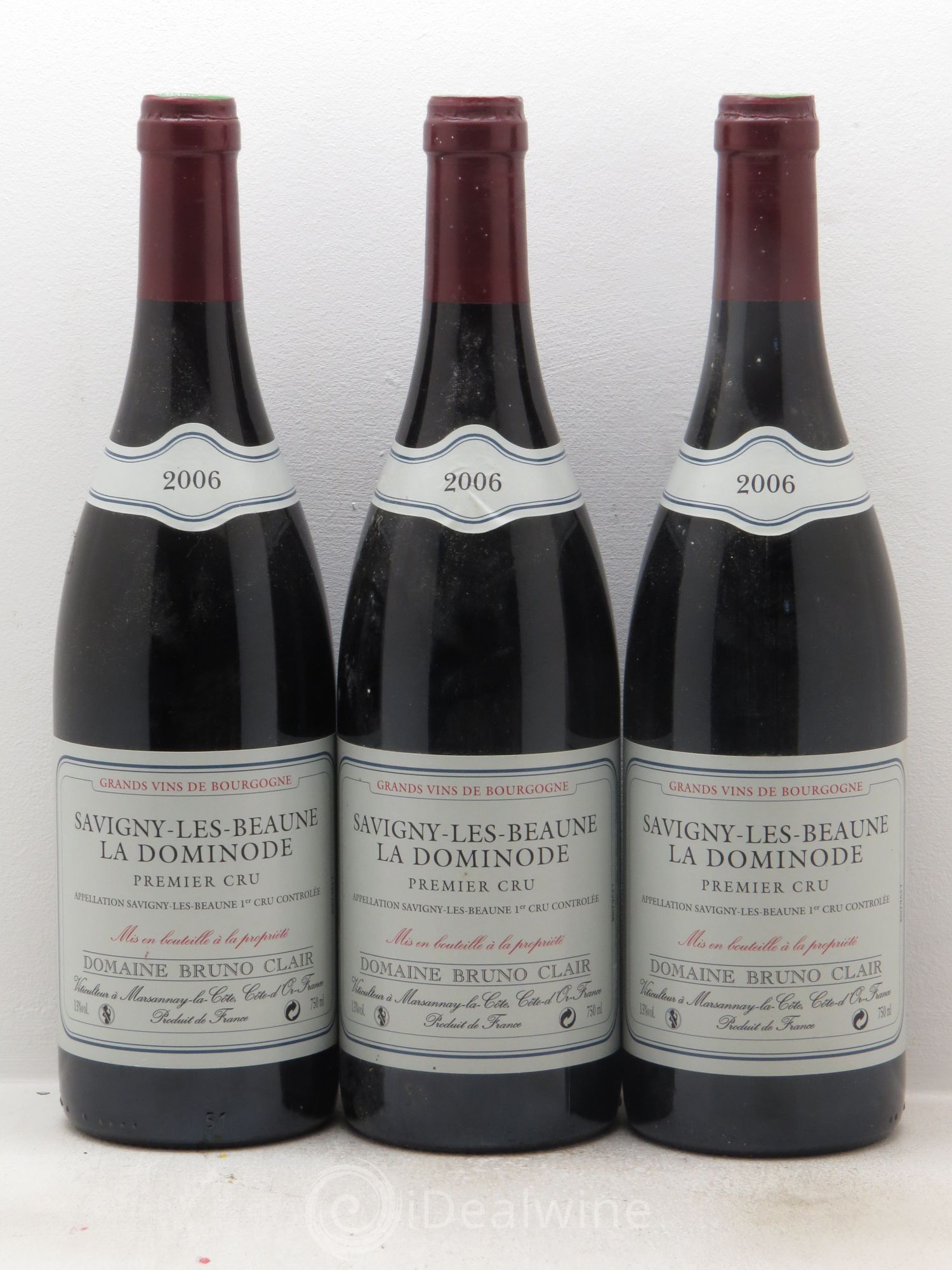 Savigny-lès-Beaune 1er Cru La Dominode Bruno Clair (Domaine) 2006 - Lot de 3 bouteilles - 0