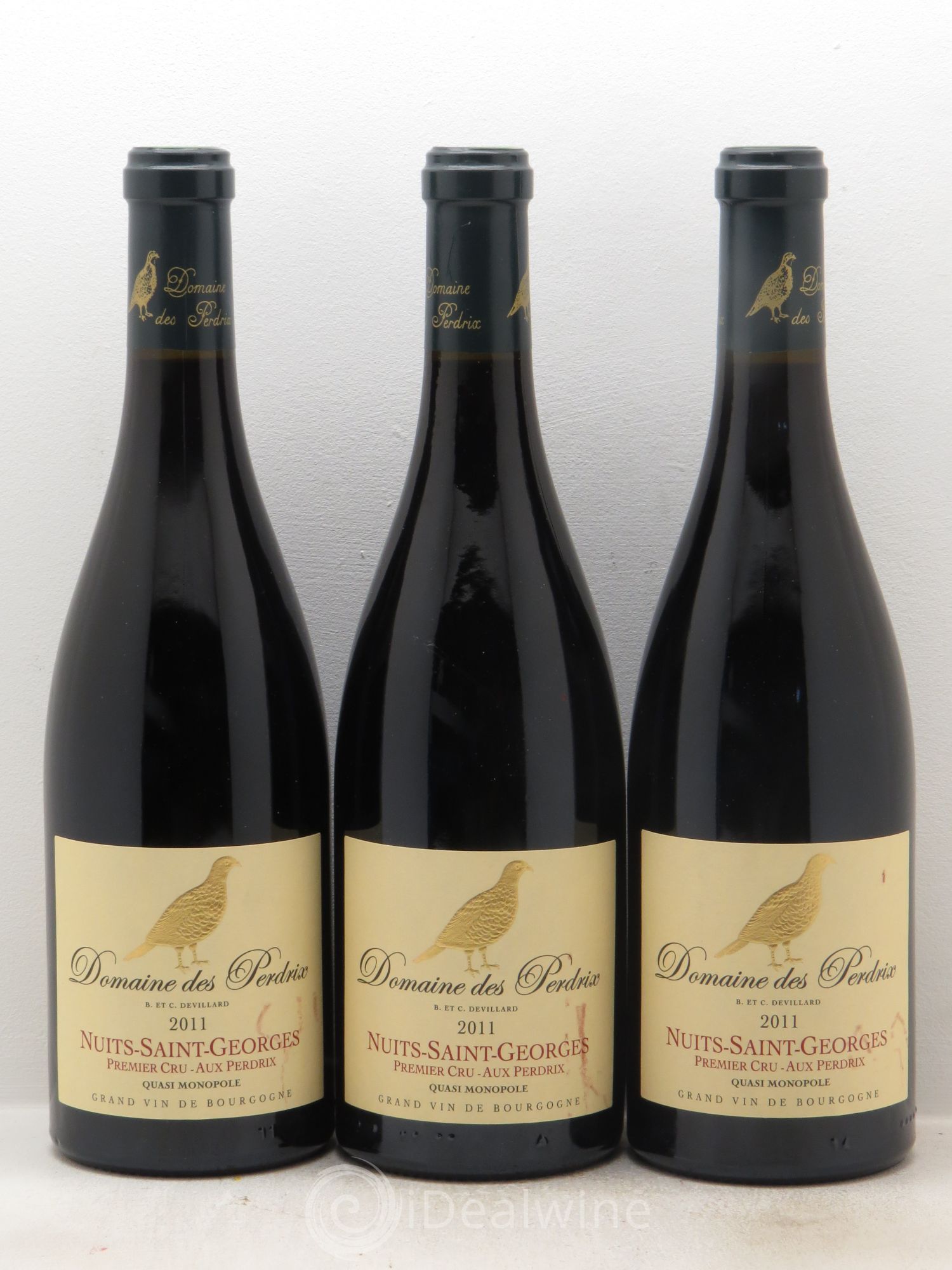 Nuits-Saint-Georges 1er Cru Aux Perdrix Perdrix (Domaine des) 2011 - Lot de 3 bouteilles - 0