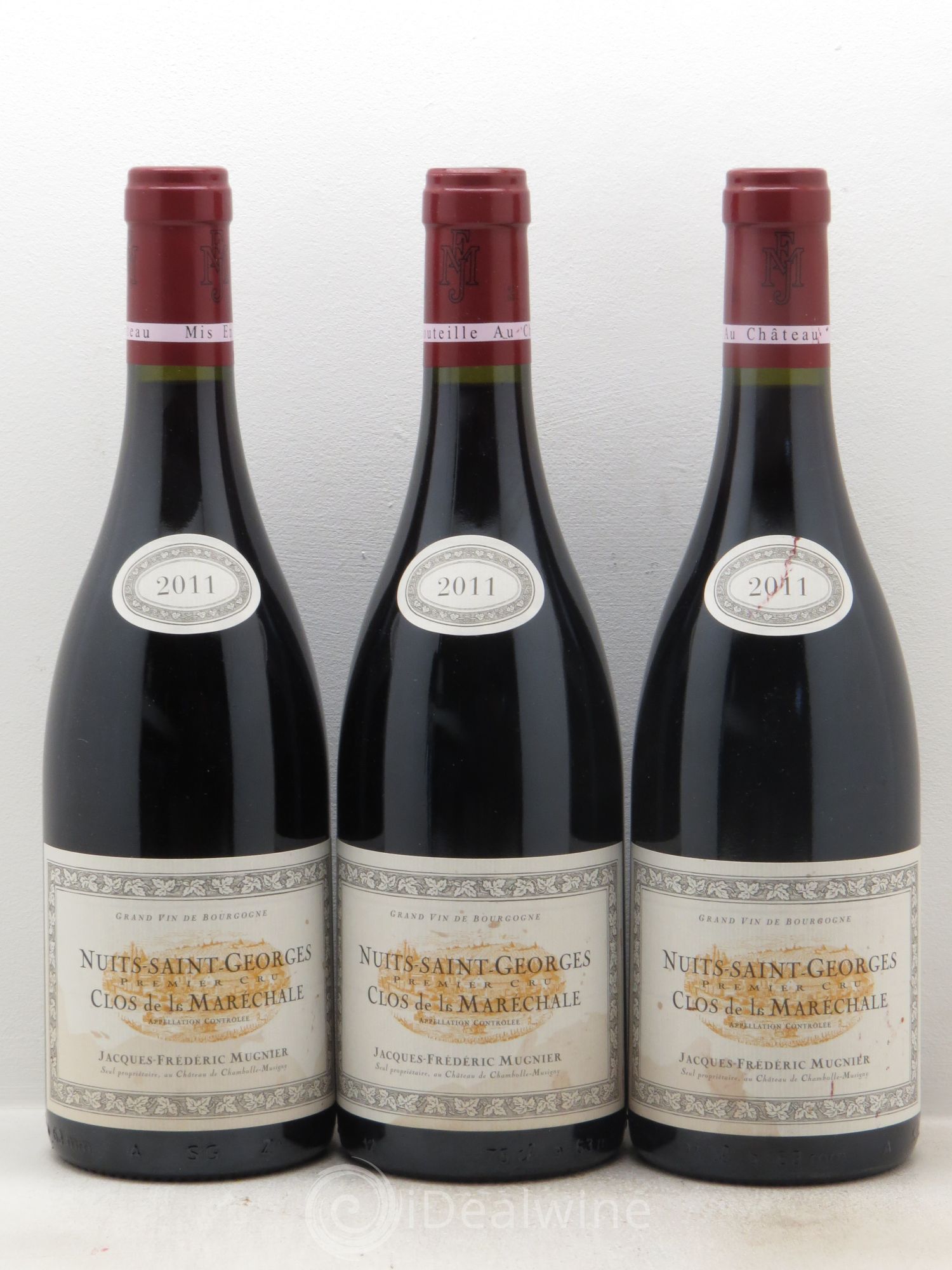 Nuits-Saint-Georges 1er Cru Clos de La Maréchale Jacques-Frédéric Mugnier 2011 - Lot de 3 bouteilles - 0