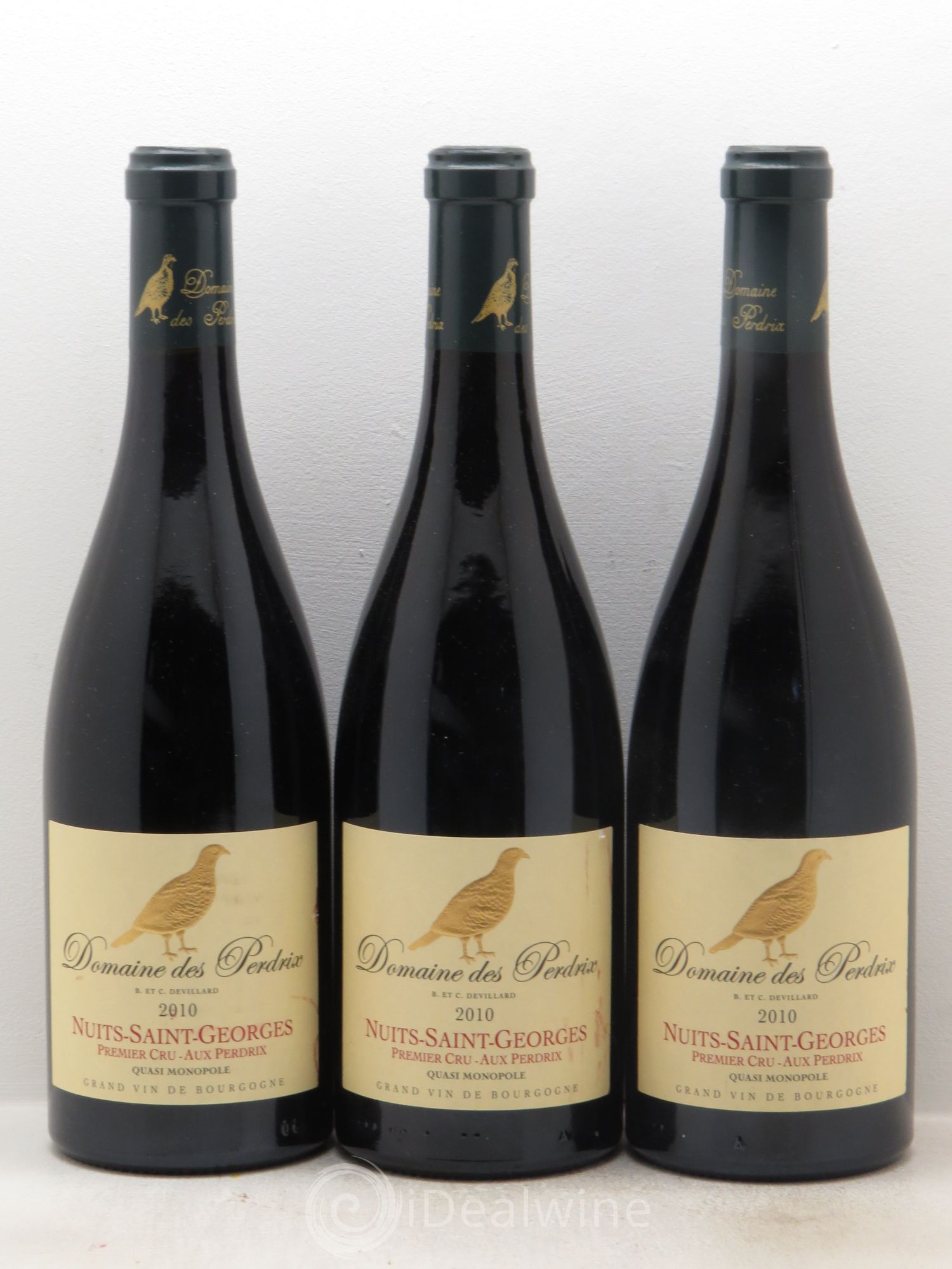 Nuits-Saint-Georges 1er Cru Aux Perdrix Perdrix (Domaine des) 2010 - Lot de 3 bouteilles - 0