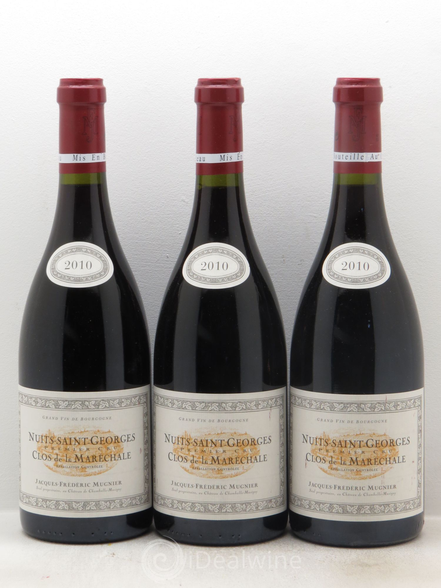 Nuits-Saint-Georges 1er Cru Clos de La Maréchale Jacques-Frédéric Mugnier 2010 - Lot de 3 bouteilles - 0
