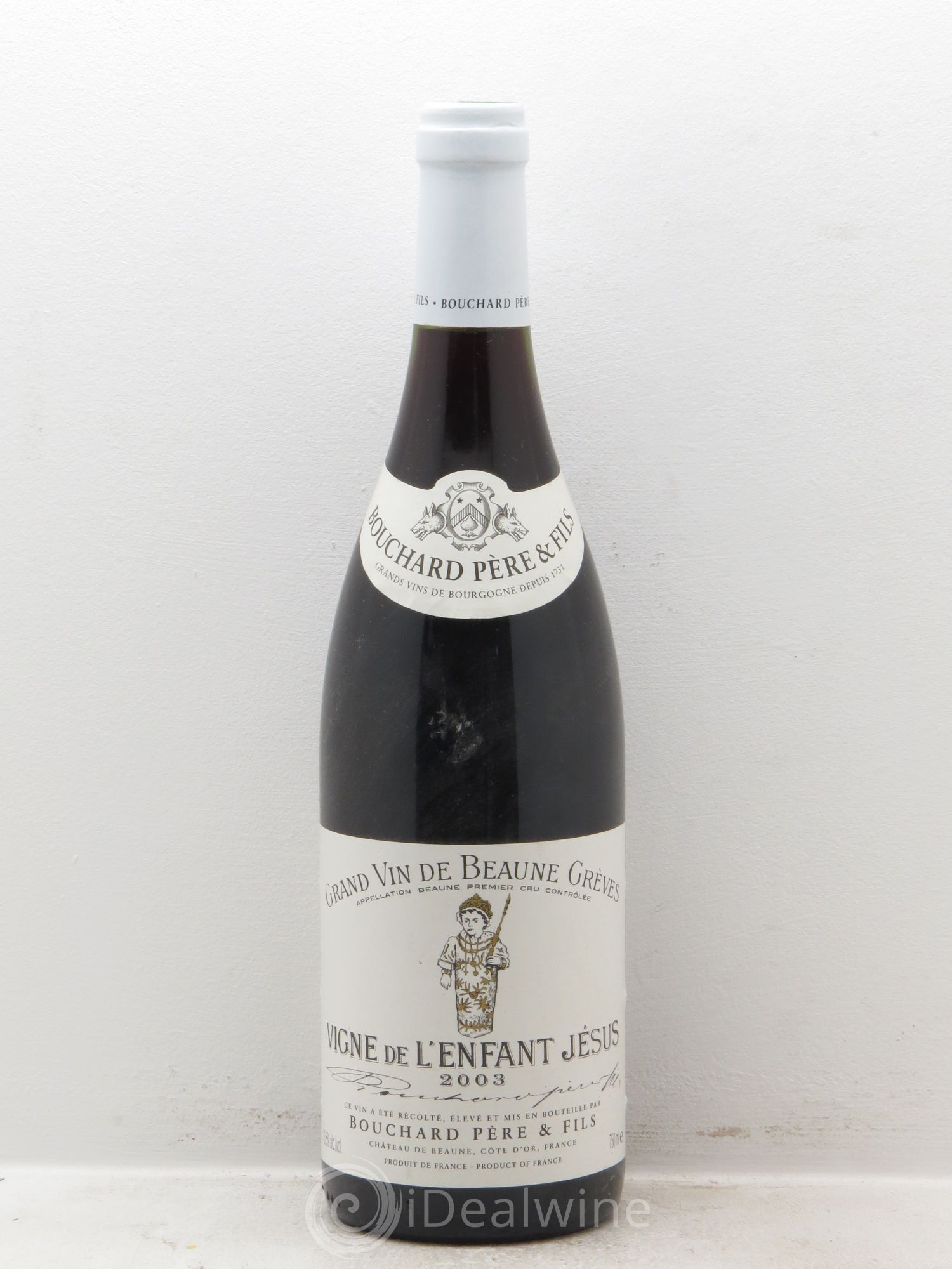 Beaune 1er Cru Grèves - Vigne de l'Enfant Jésus Bouchard Père & Fils (sans prix de réserve) 2003 - Lot de 1 bouteille - 0
