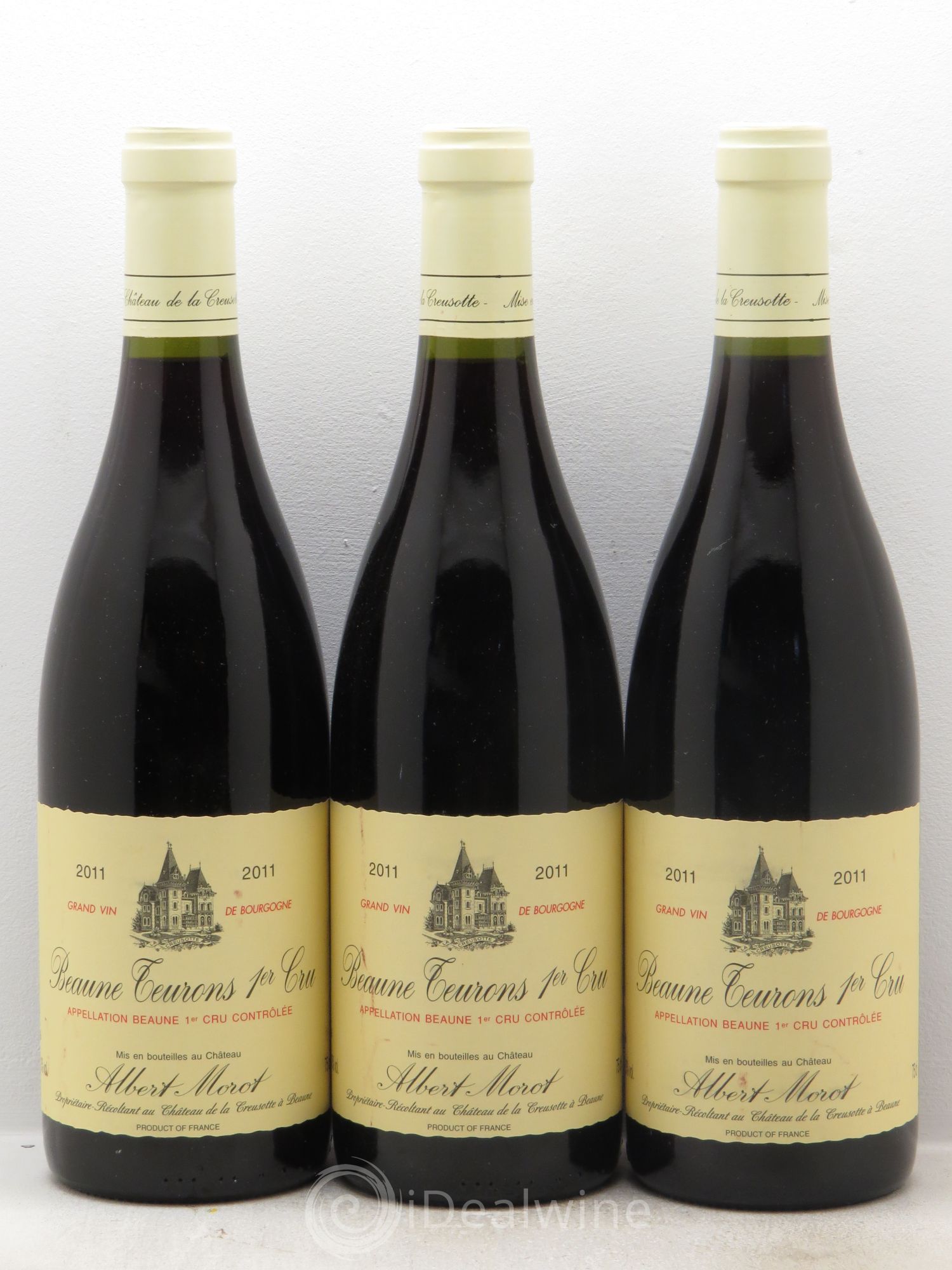 Beaune 1er Cru Albert Morot 2011 - Lot de 3 bouteilles - 0