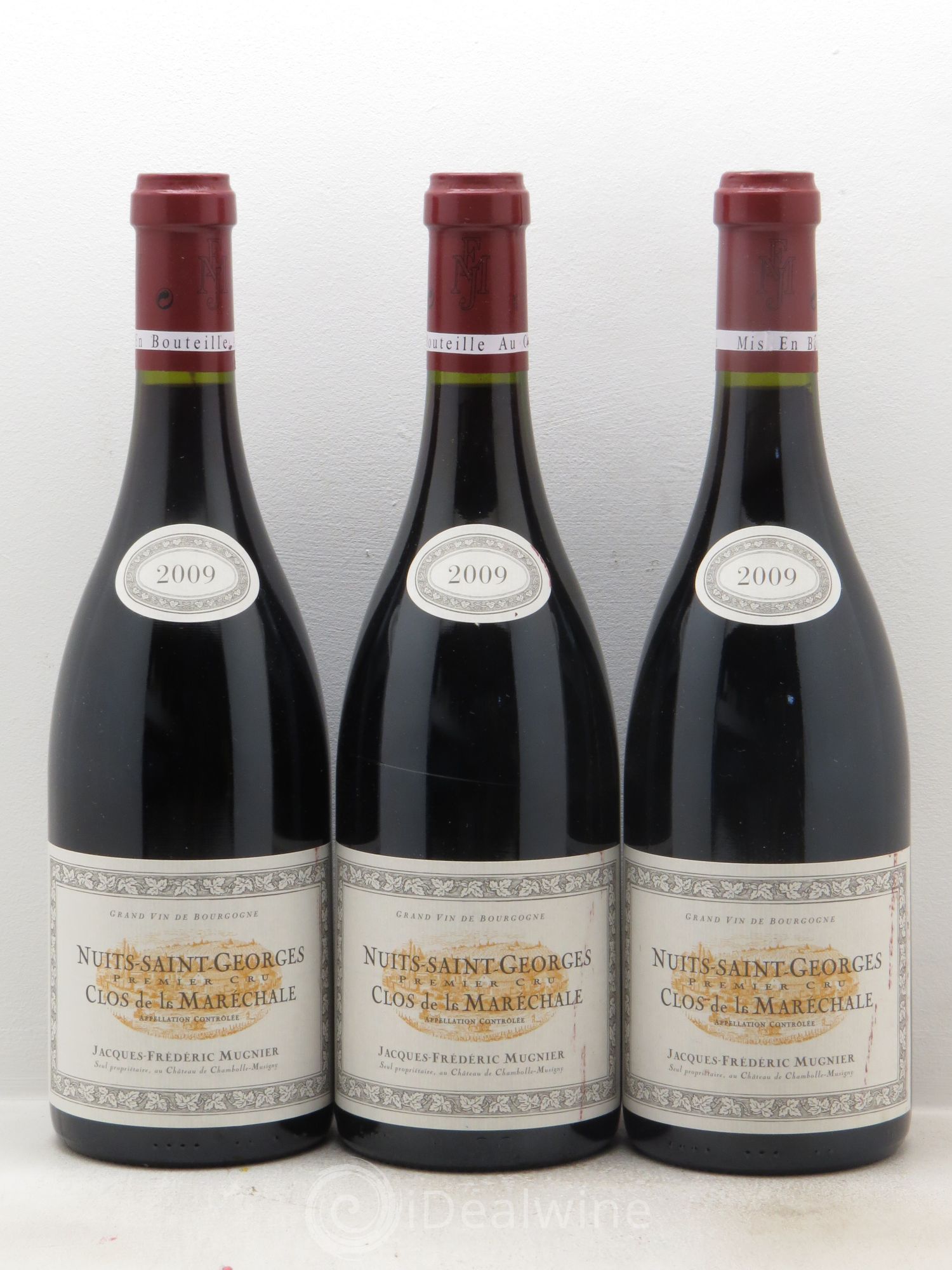Nuits-Saint-Georges 1er Cru Clos de La Maréchale Jacques-Frédéric Mugnier 2009 - Lot de 3 bouteilles - 0