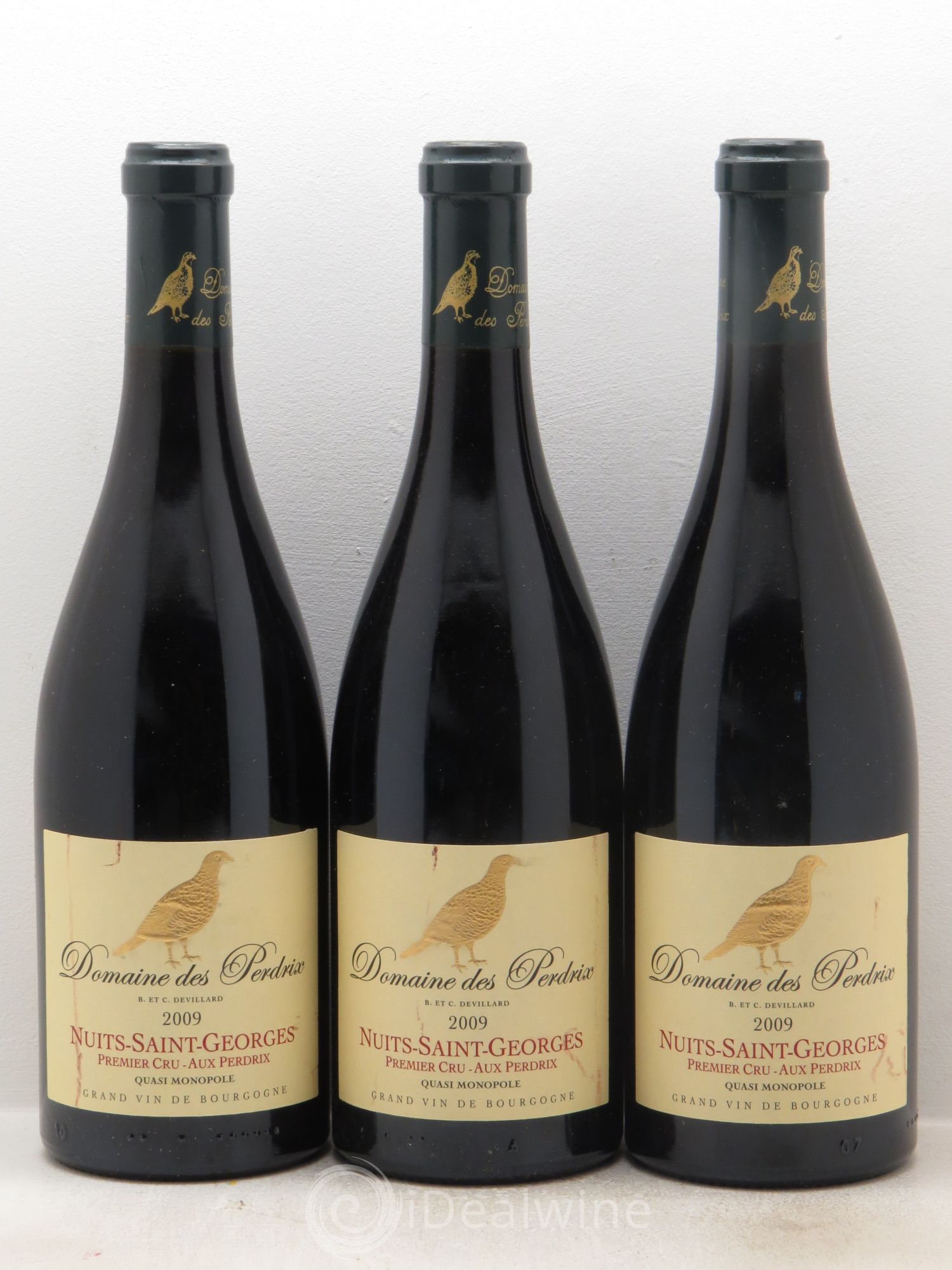 Nuits-Saint-Georges 1er Cru Aux Perdrix Perdrix (Domaine des) 2009 - Lot de 3 bouteilles - 0