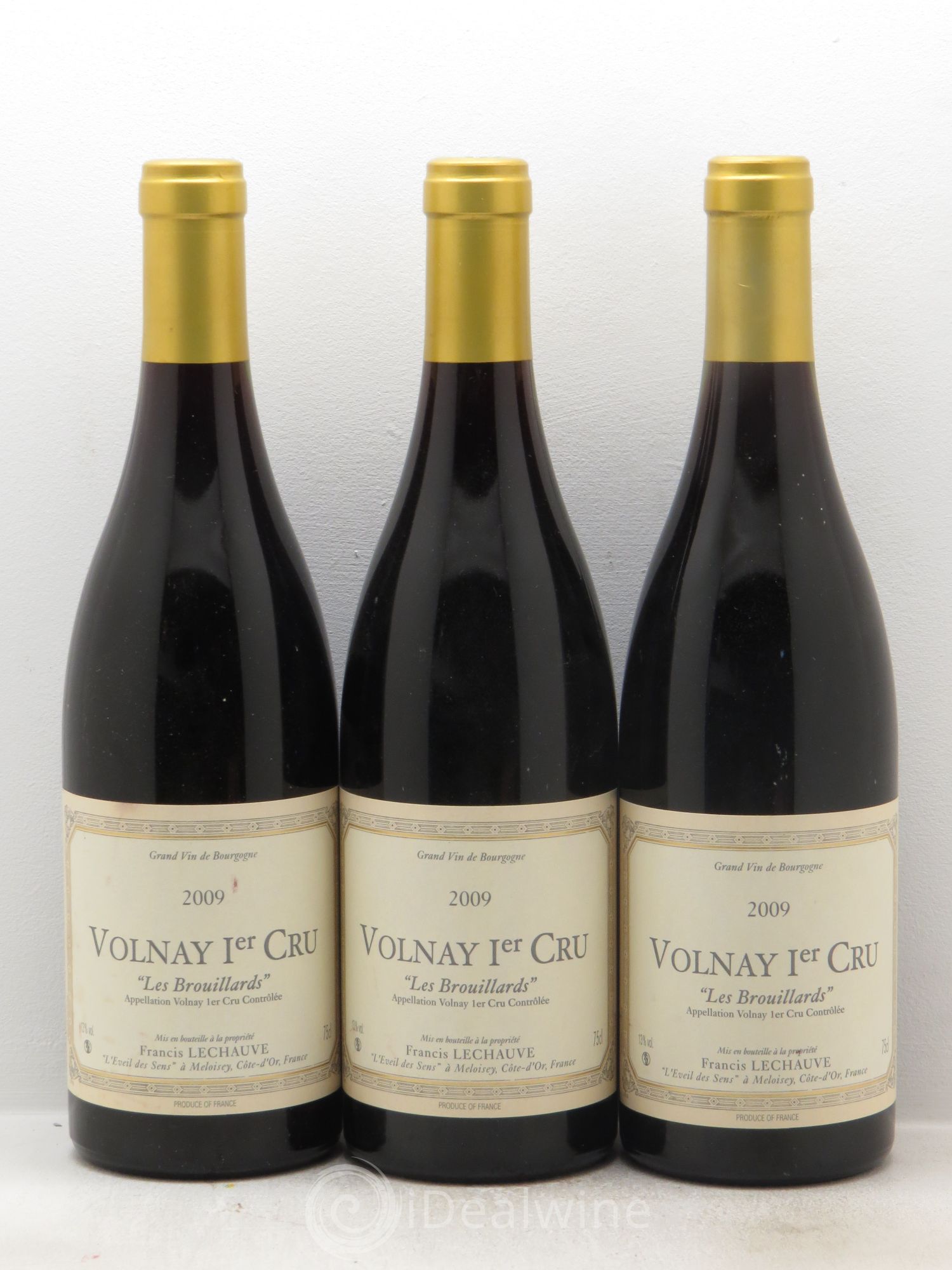 Volnay 1er Cru Domaine Francis Lechauve 2009 - Lot de 3 bouteilles - 0