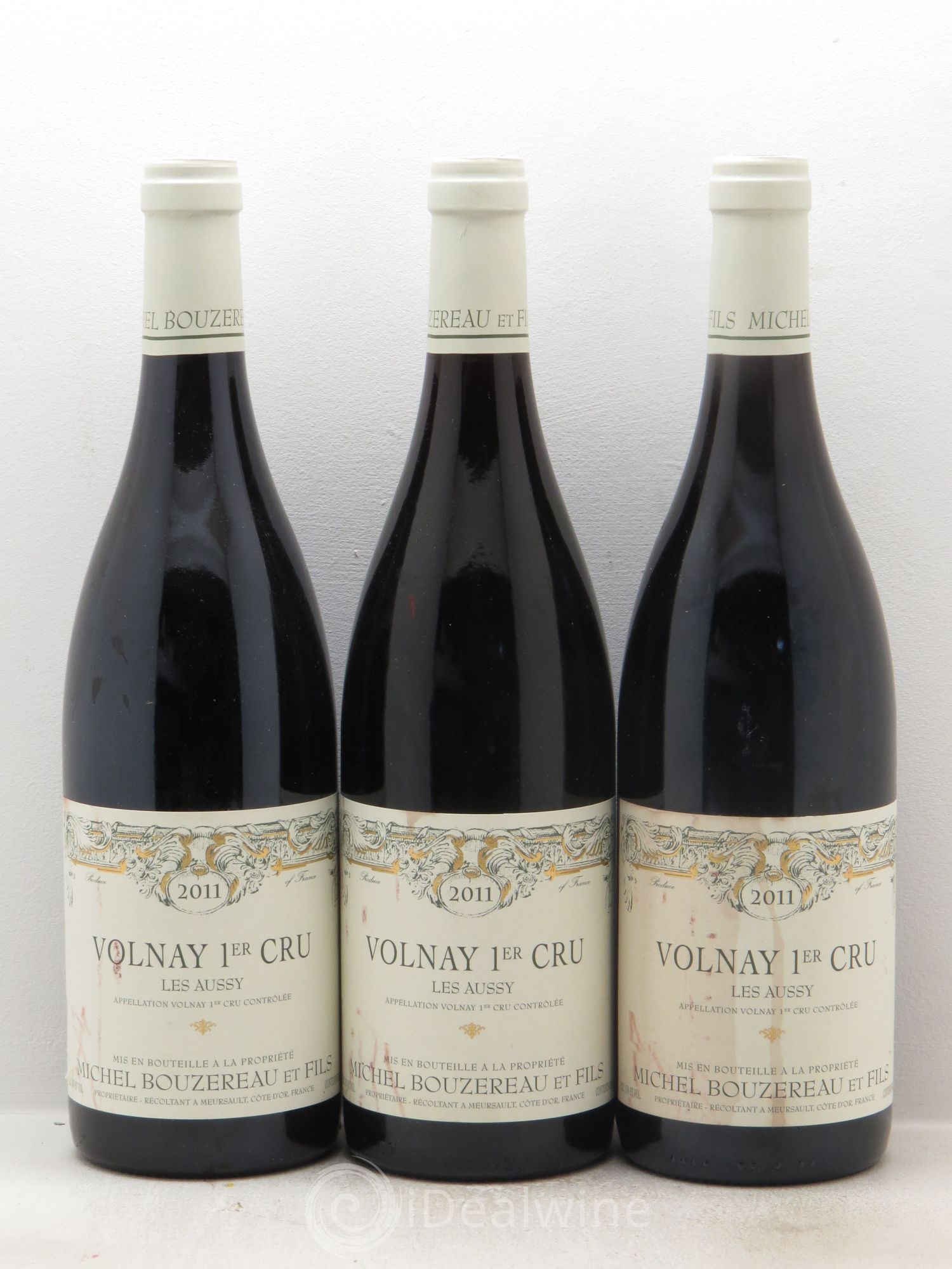 Volnay 1er Cru Domaine Bouzereau et Fils (sans prix de réserve) 2011 - Posten von 3 Flaschen - 0